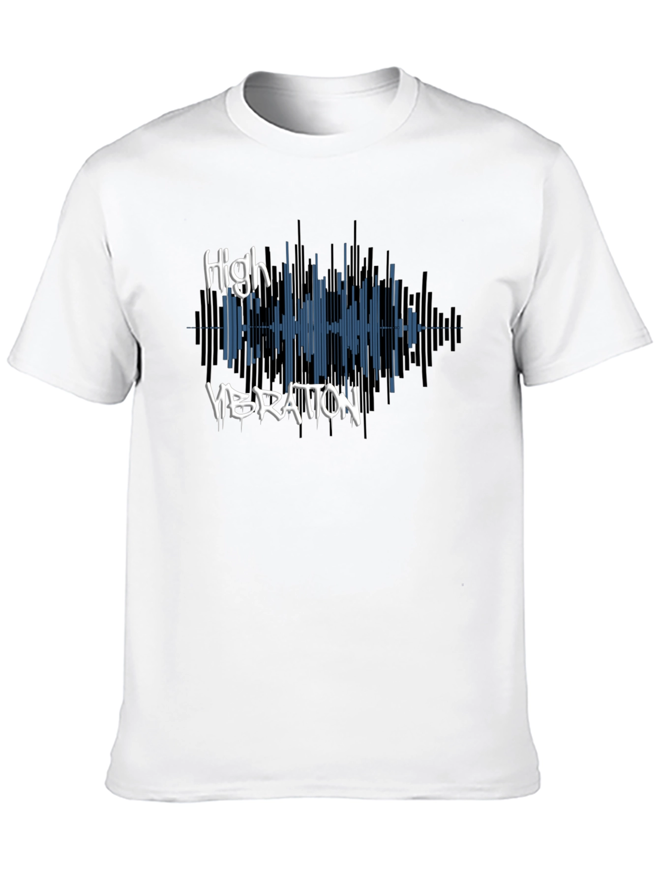 High Vibration Graphic Tee - Stylish Black T-Shirt