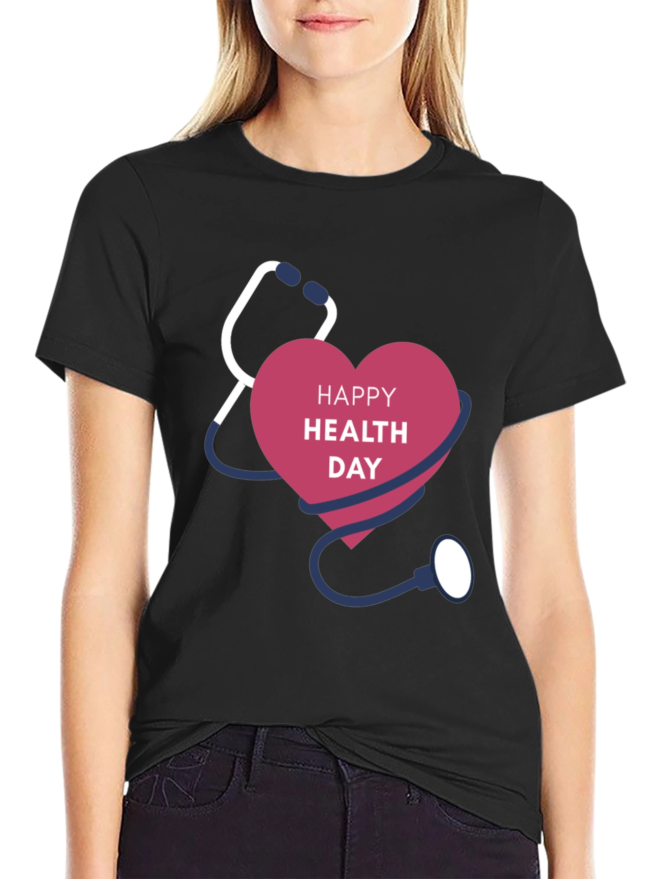 Health Day Graphic Tee - Black