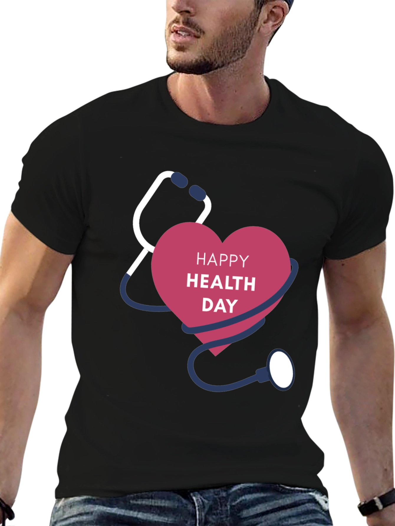Health Day Graphic Tee - Black
