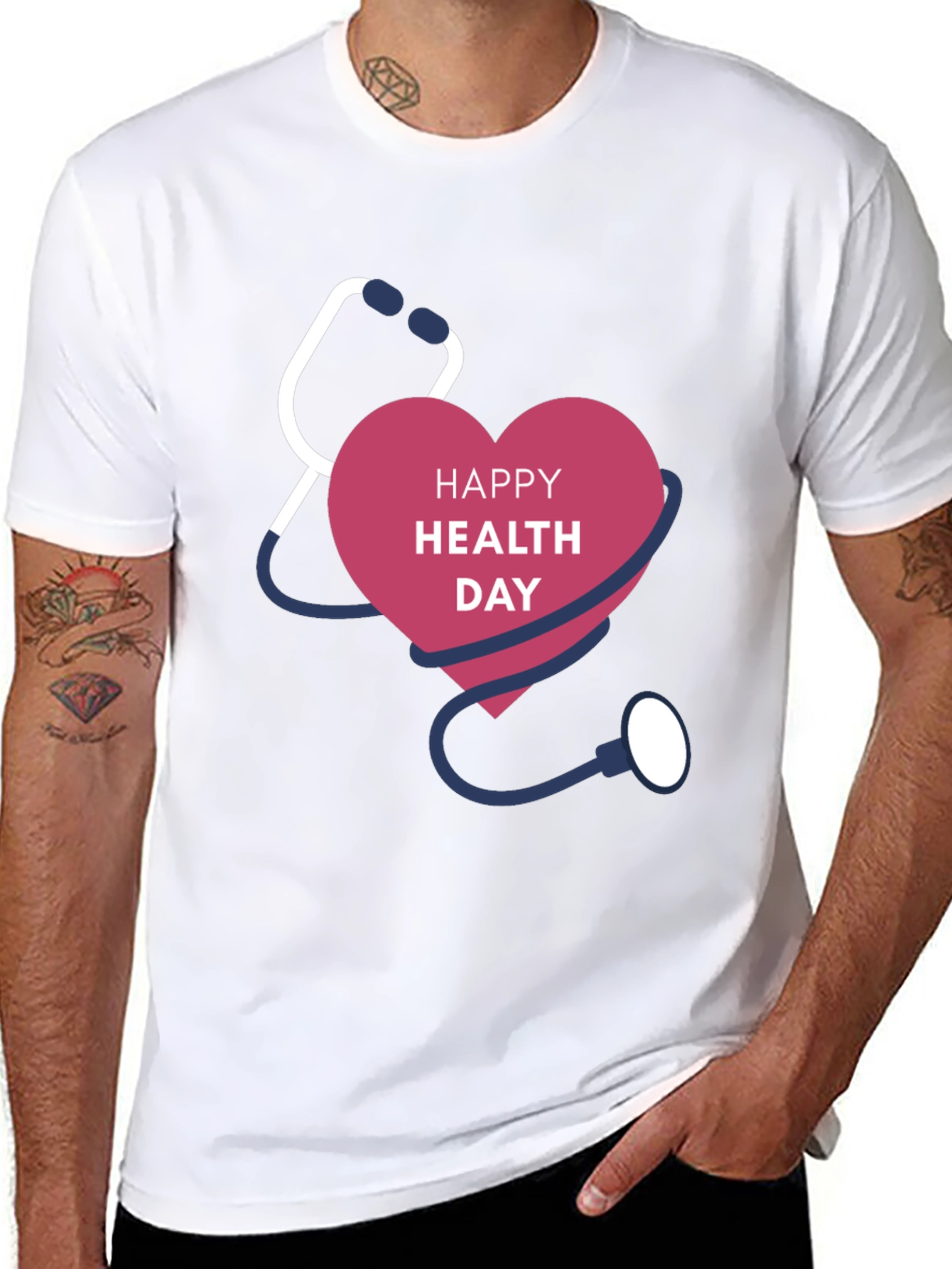 Health Day Graphic Tee - Black