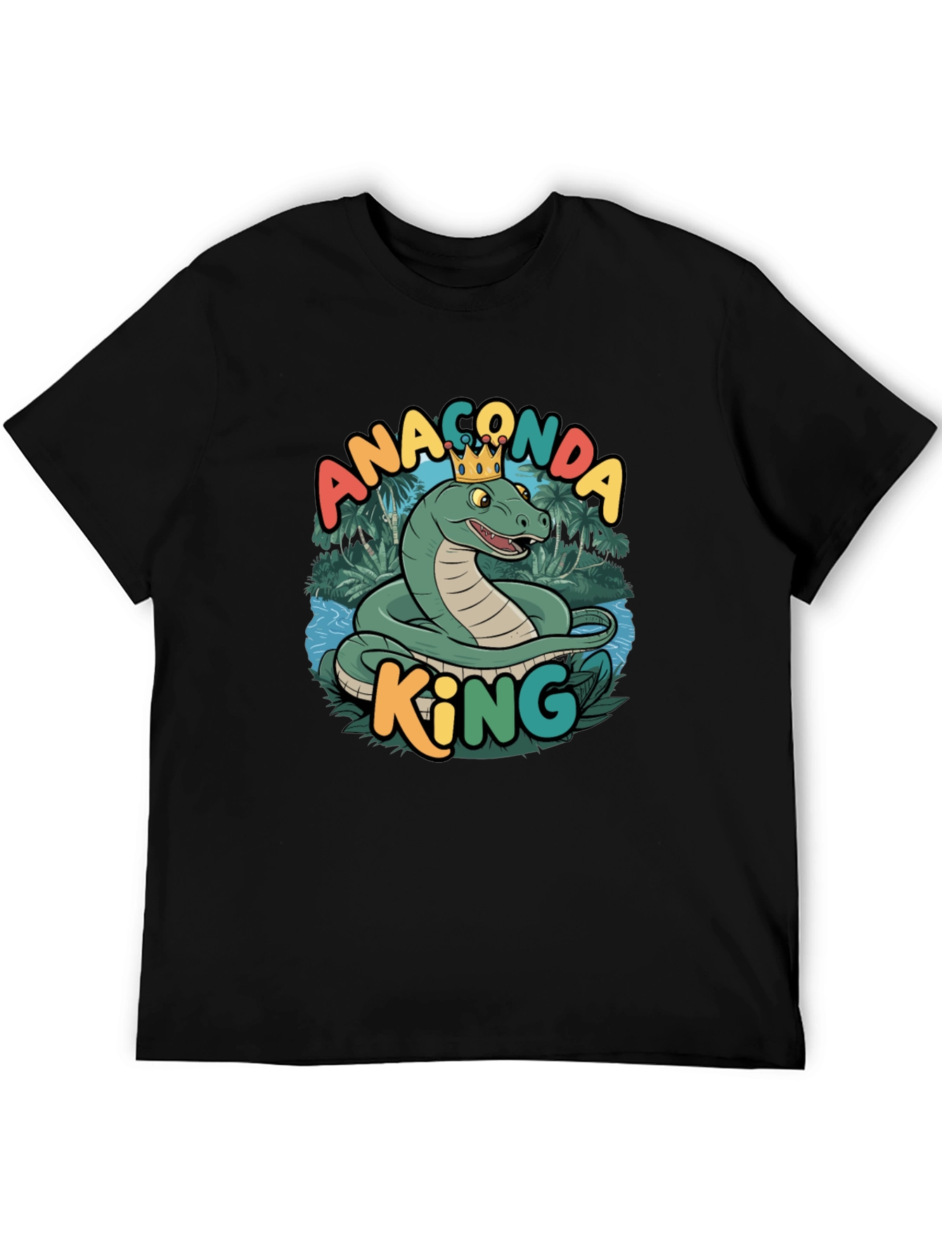 Anaconda King Graphic T-Shirt - Stylish Snake Tee