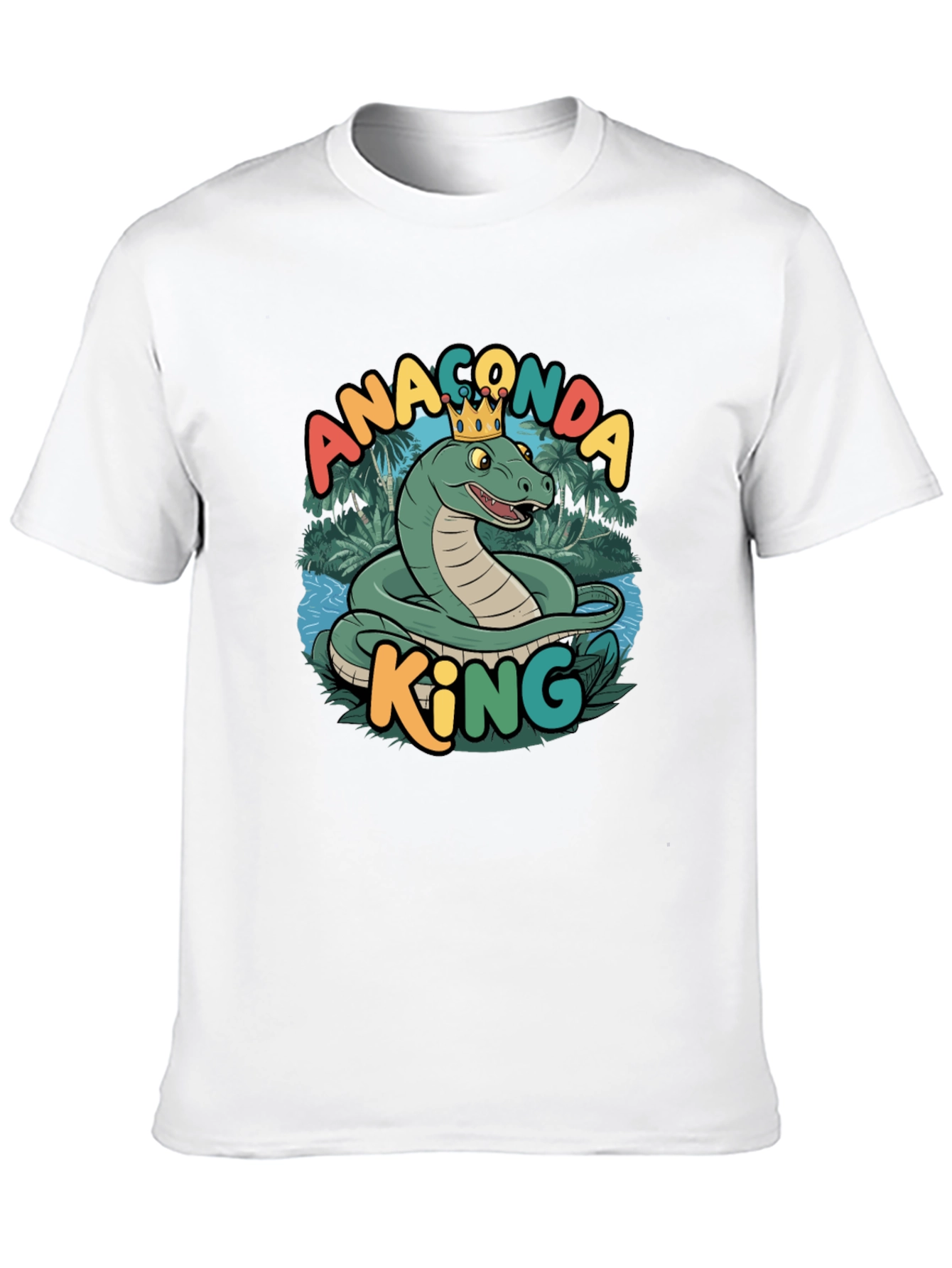 Anaconda King Graphic T-Shirt - Stylish Snake Tee