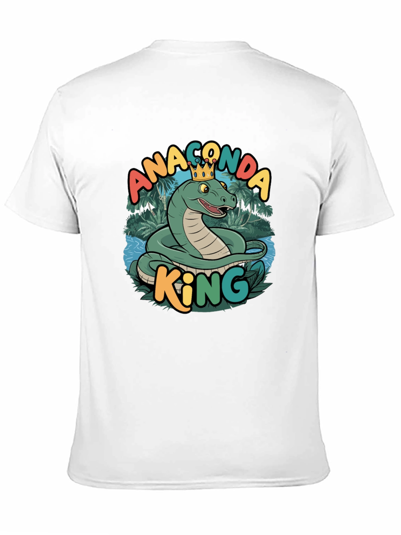 Anaconda King Graphic T-Shirt - Stylish Snake Tee