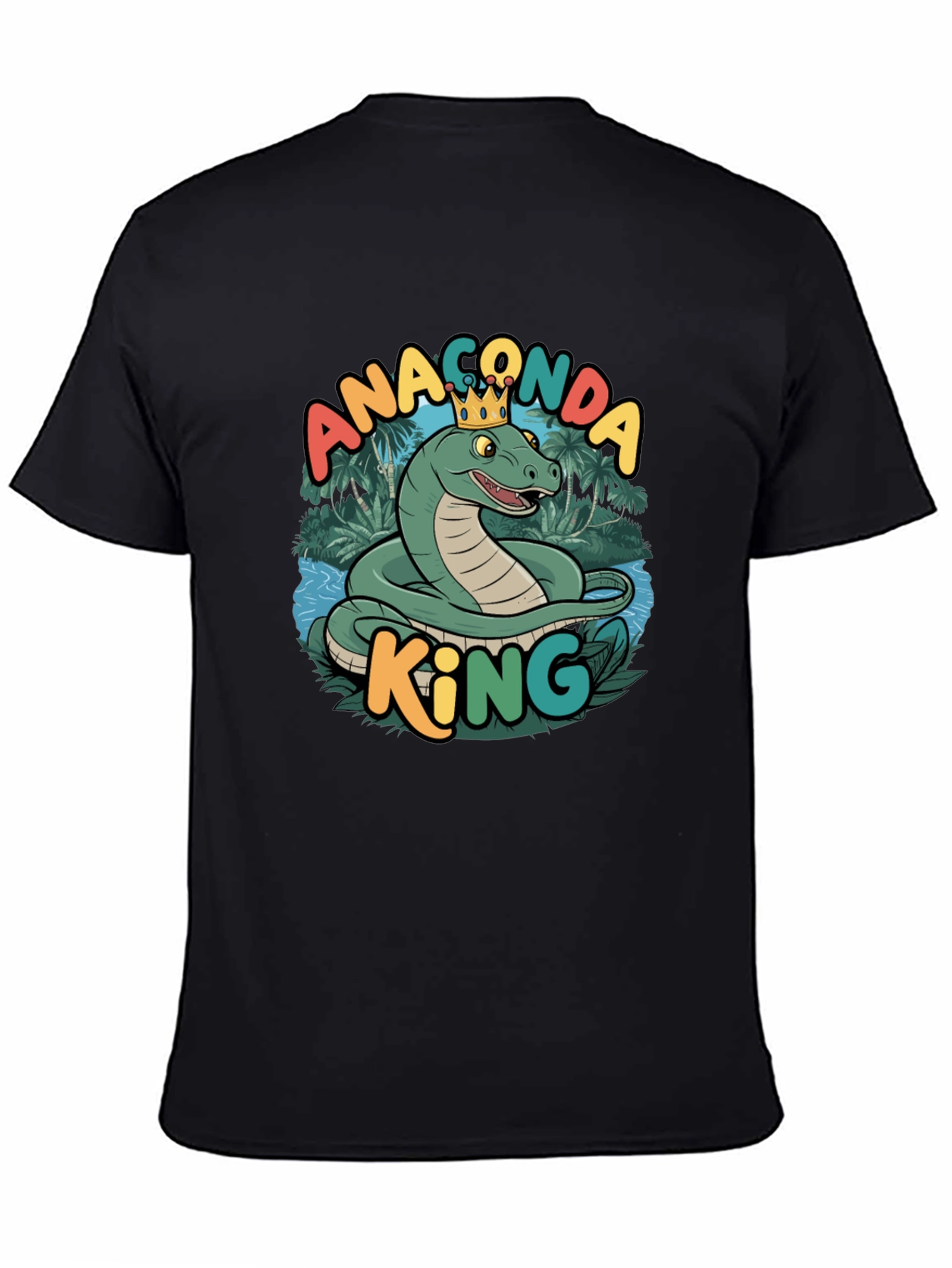 Anaconda King Graphic T-Shirt - Stylish Snake Tee