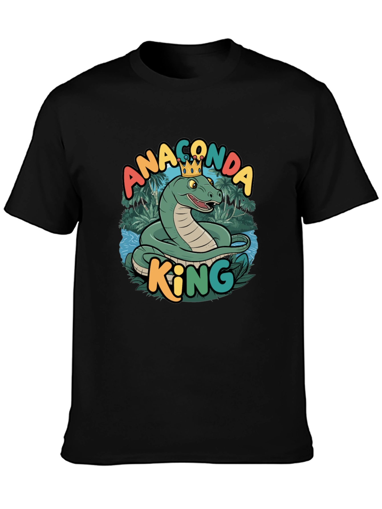 Anaconda King Graphic T-Shirt - Stylish Snake Tee