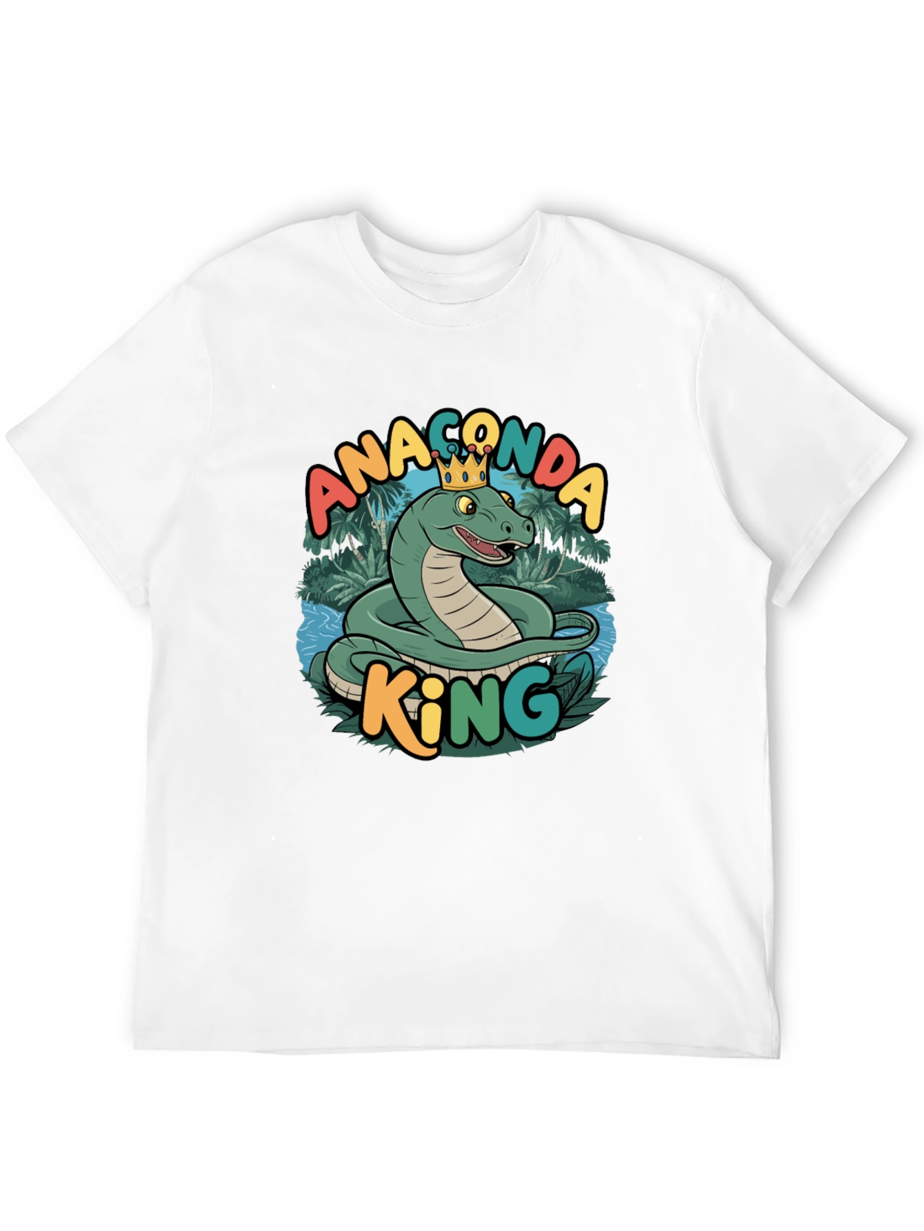 Anaconda King Graphic T-Shirt - Stylish Snake Tee