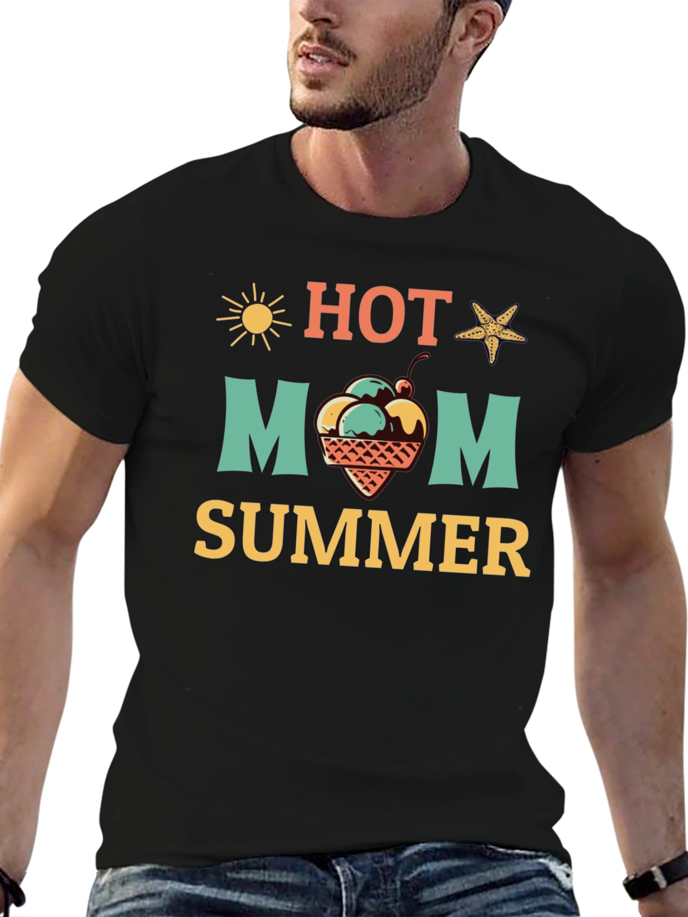 Hot Mom Summer Graphic T-Shirt