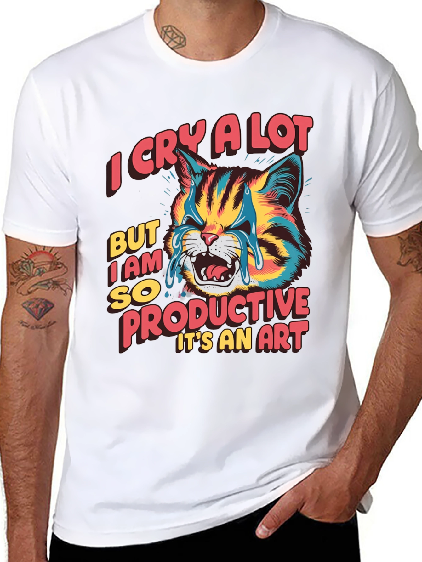 I Cry a Lot But Im Productive T-Shirt