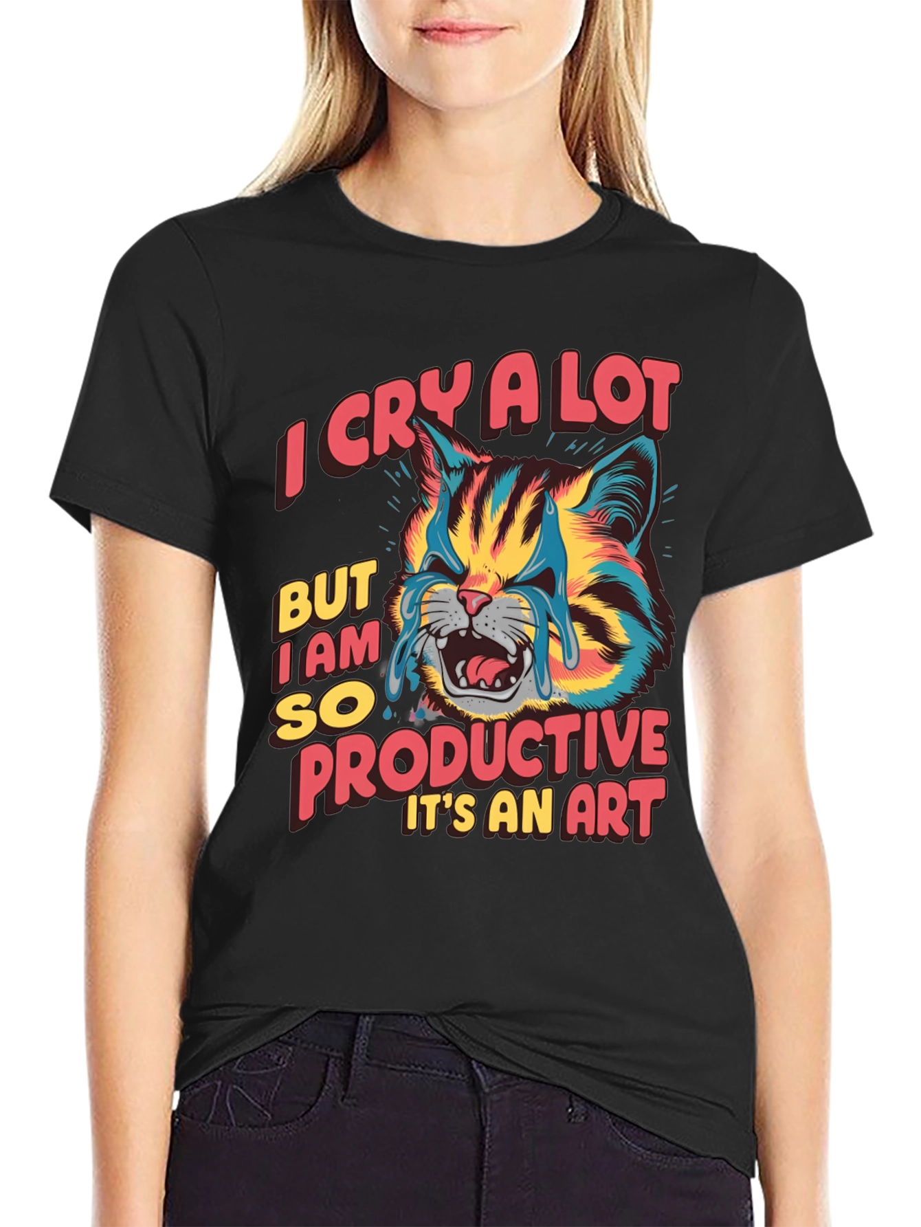 I Cry a Lot But Im Productive T-Shirt