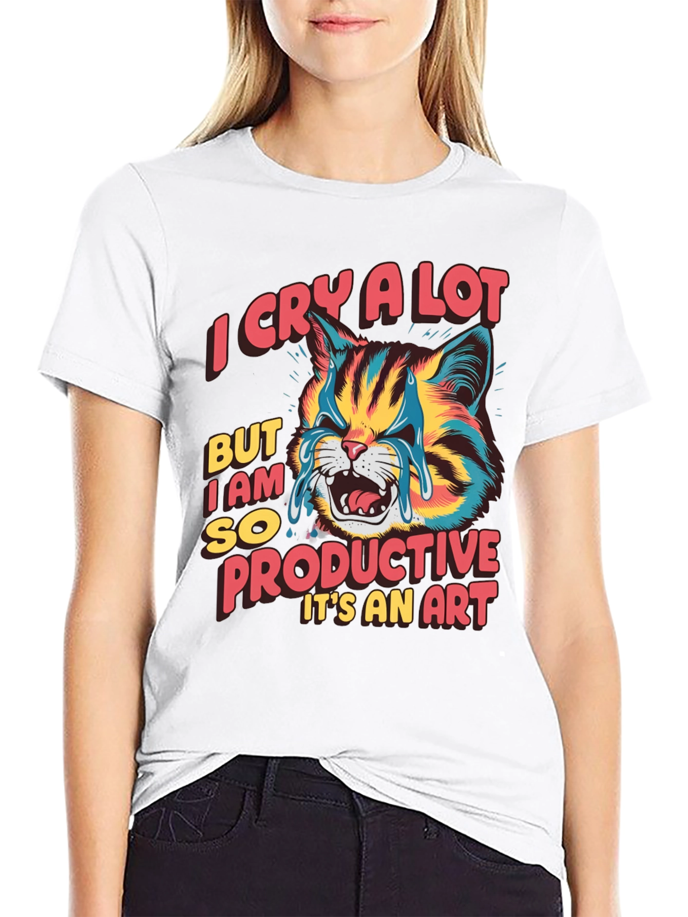 I Cry a Lot But Im Productive T-Shirt