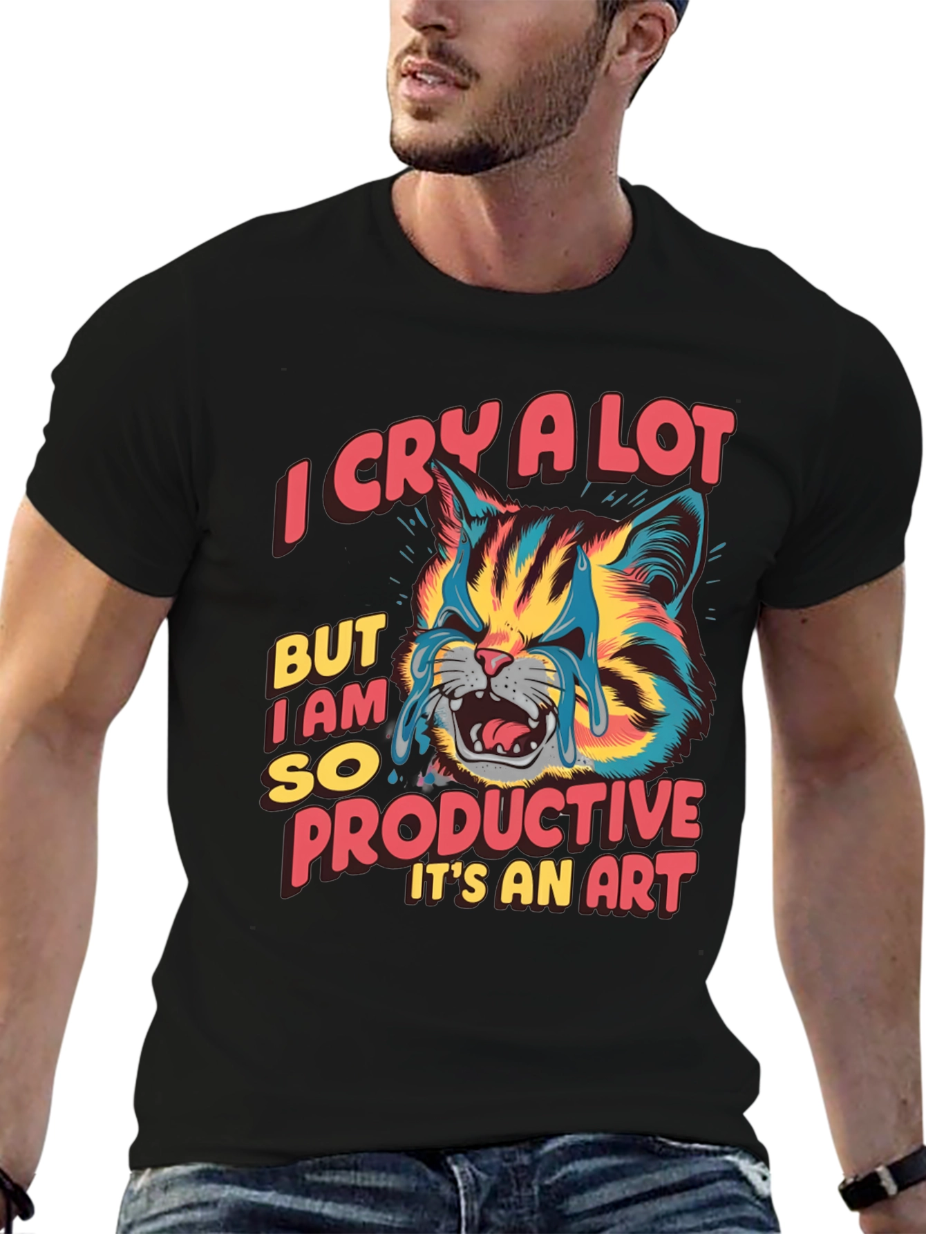 I Cry a Lot But Im Productive T-Shirt