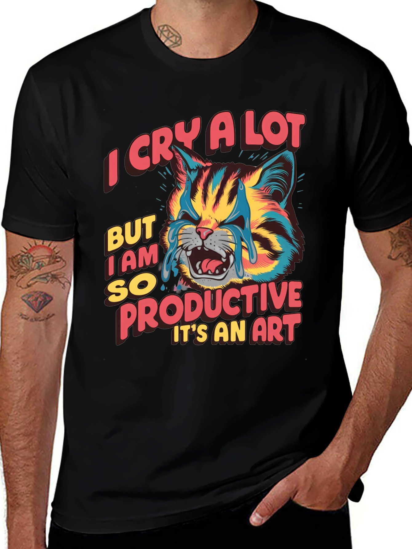 I Cry a Lot But Im Productive T-Shirt