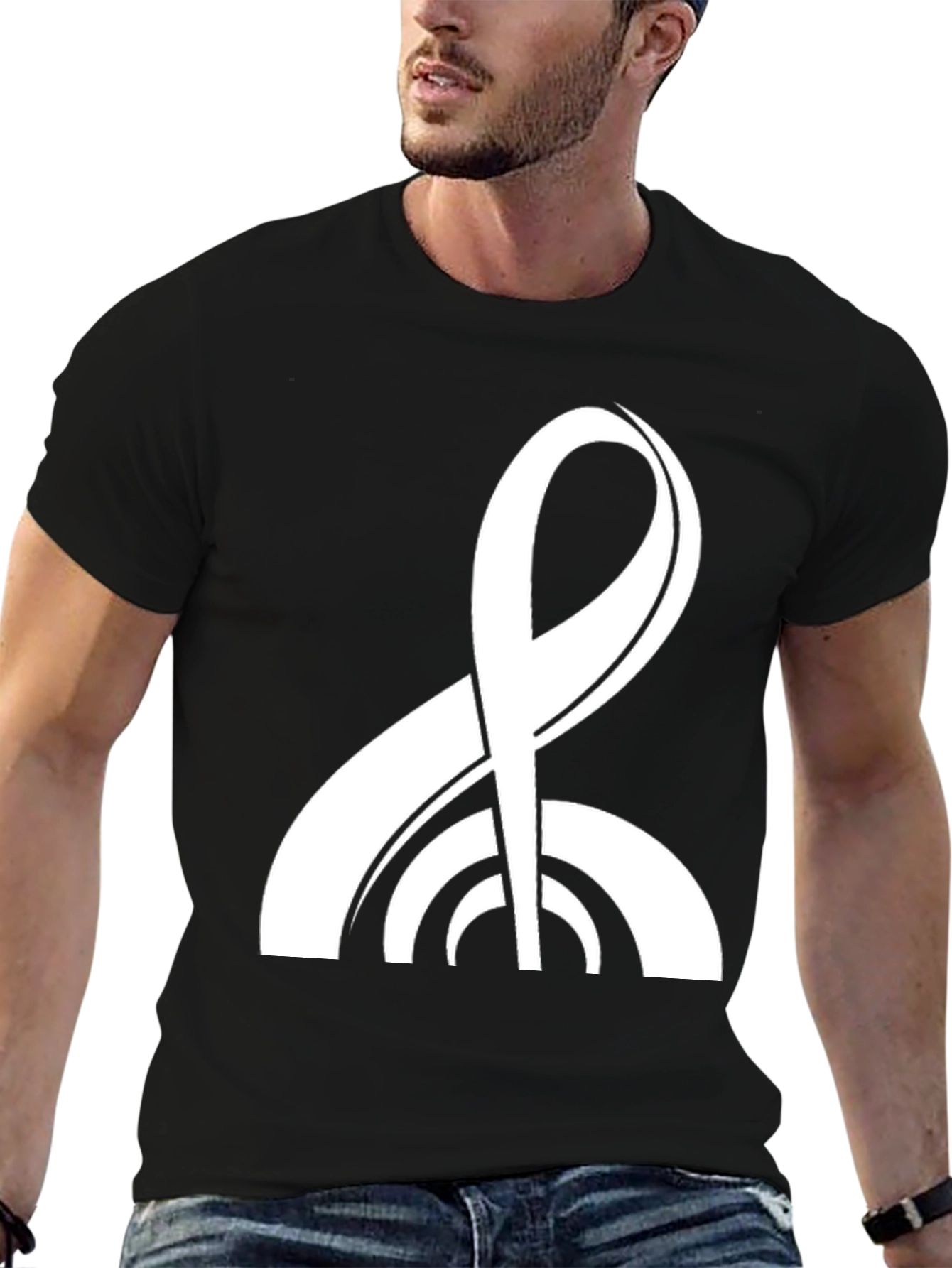 Abstract Symbol Black T-Shirt