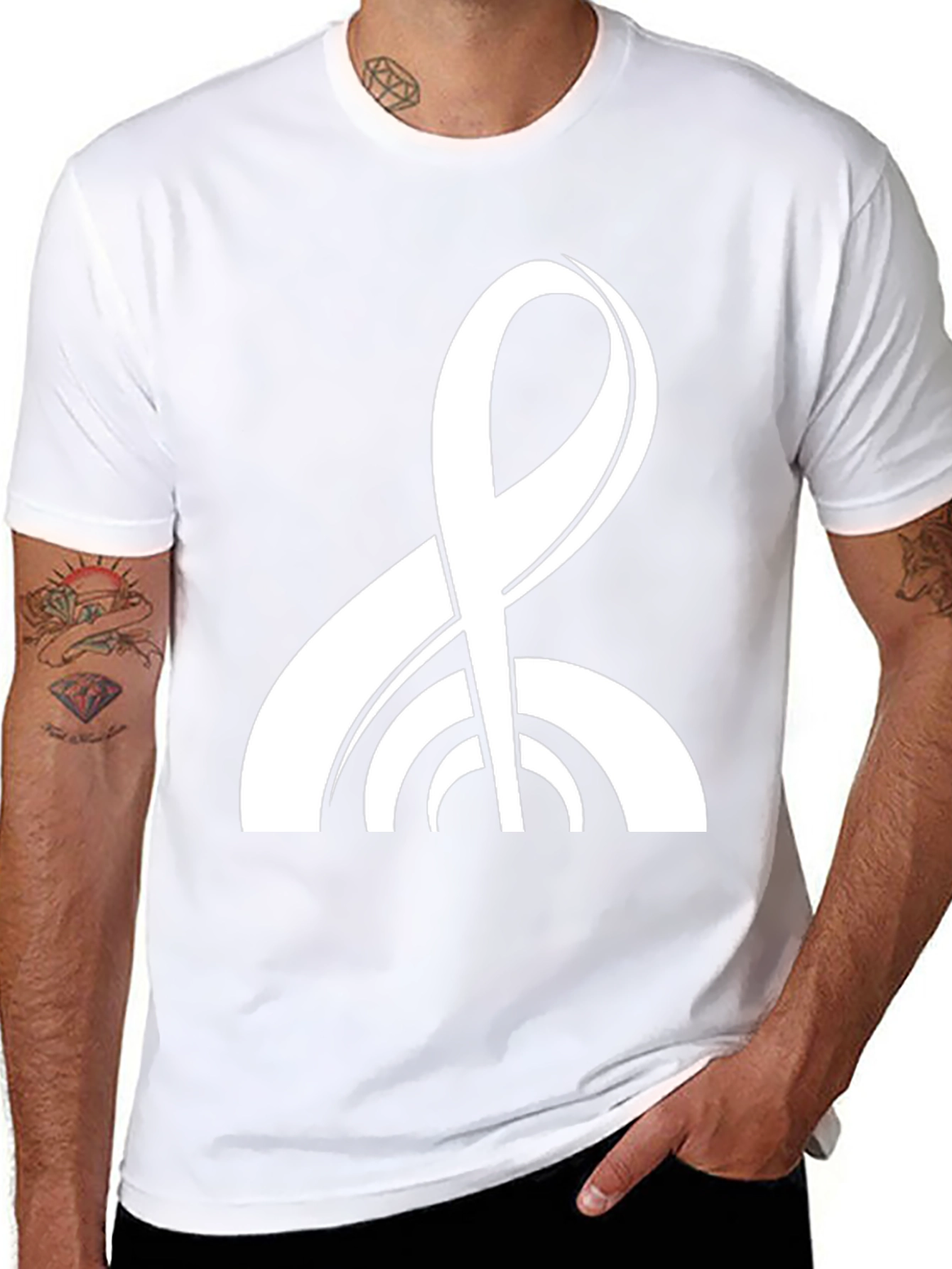 Abstract Symbol Black T-Shirt