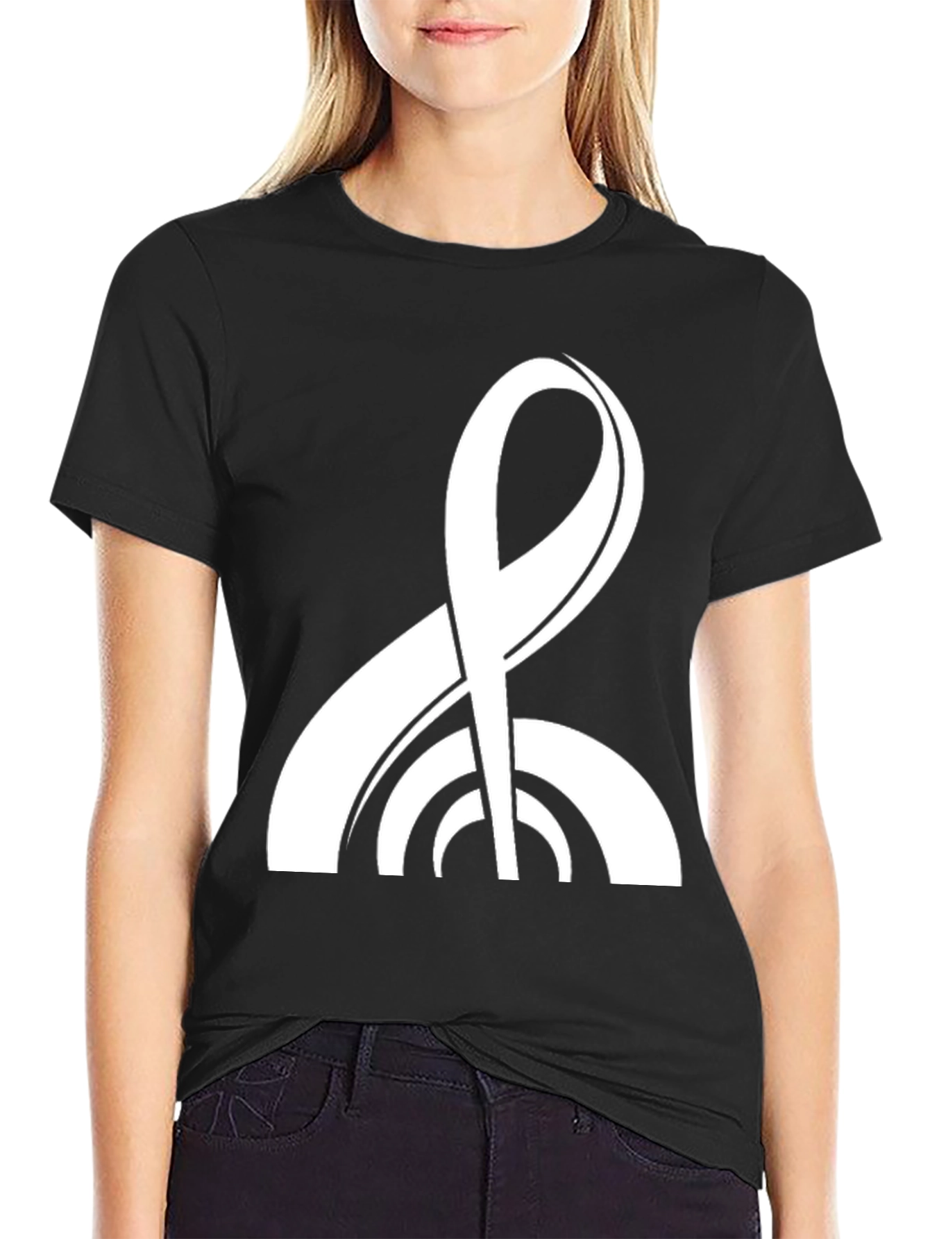 Abstract Symbol Black T-Shirt