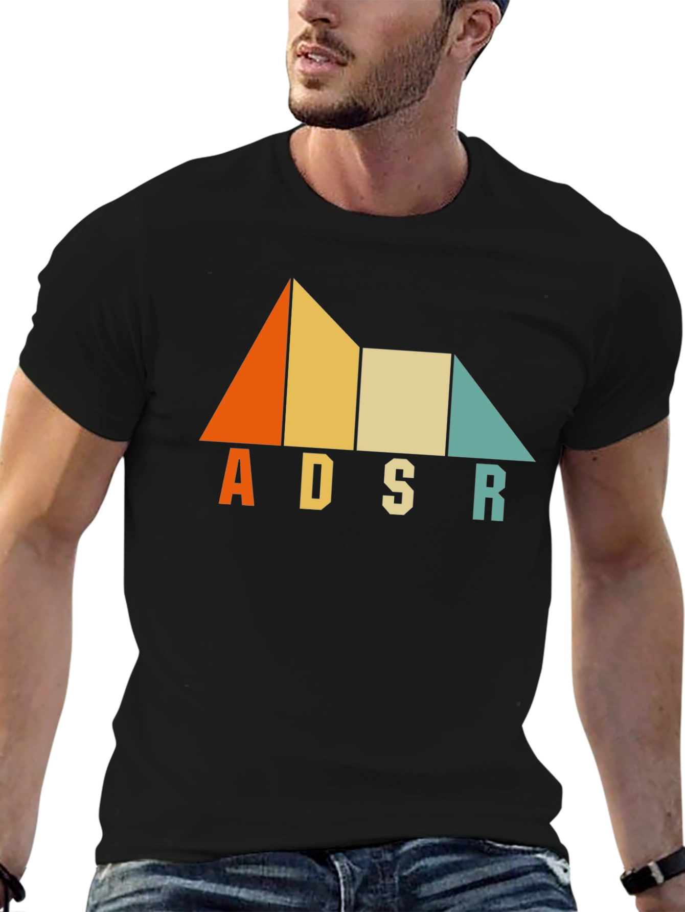 ADSR Graphic Tee - Retro Synth Design