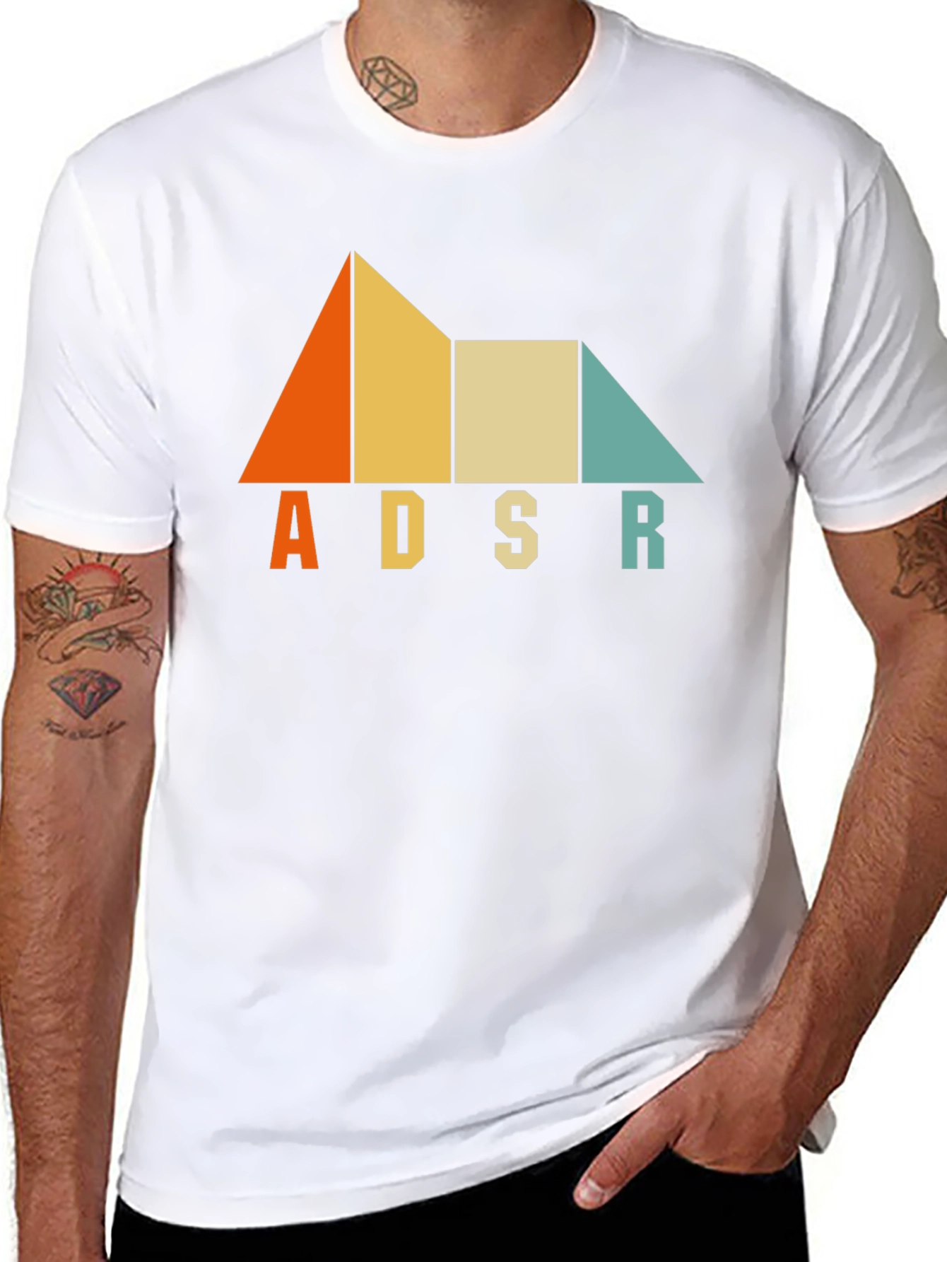 ADSR Graphic Tee - Retro Synth Design