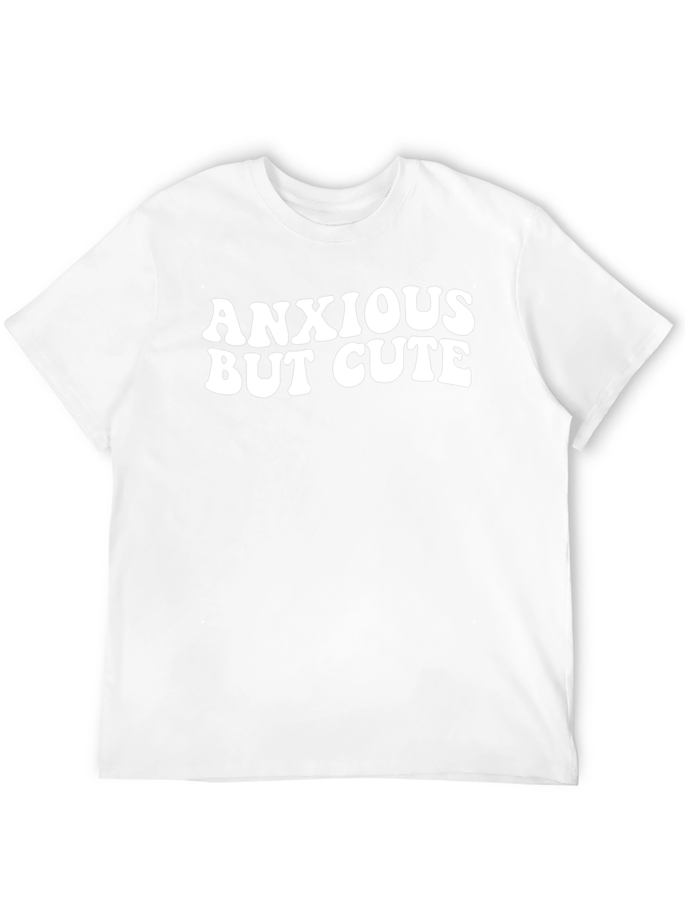 Anxious But Cute Black Graphic Tee