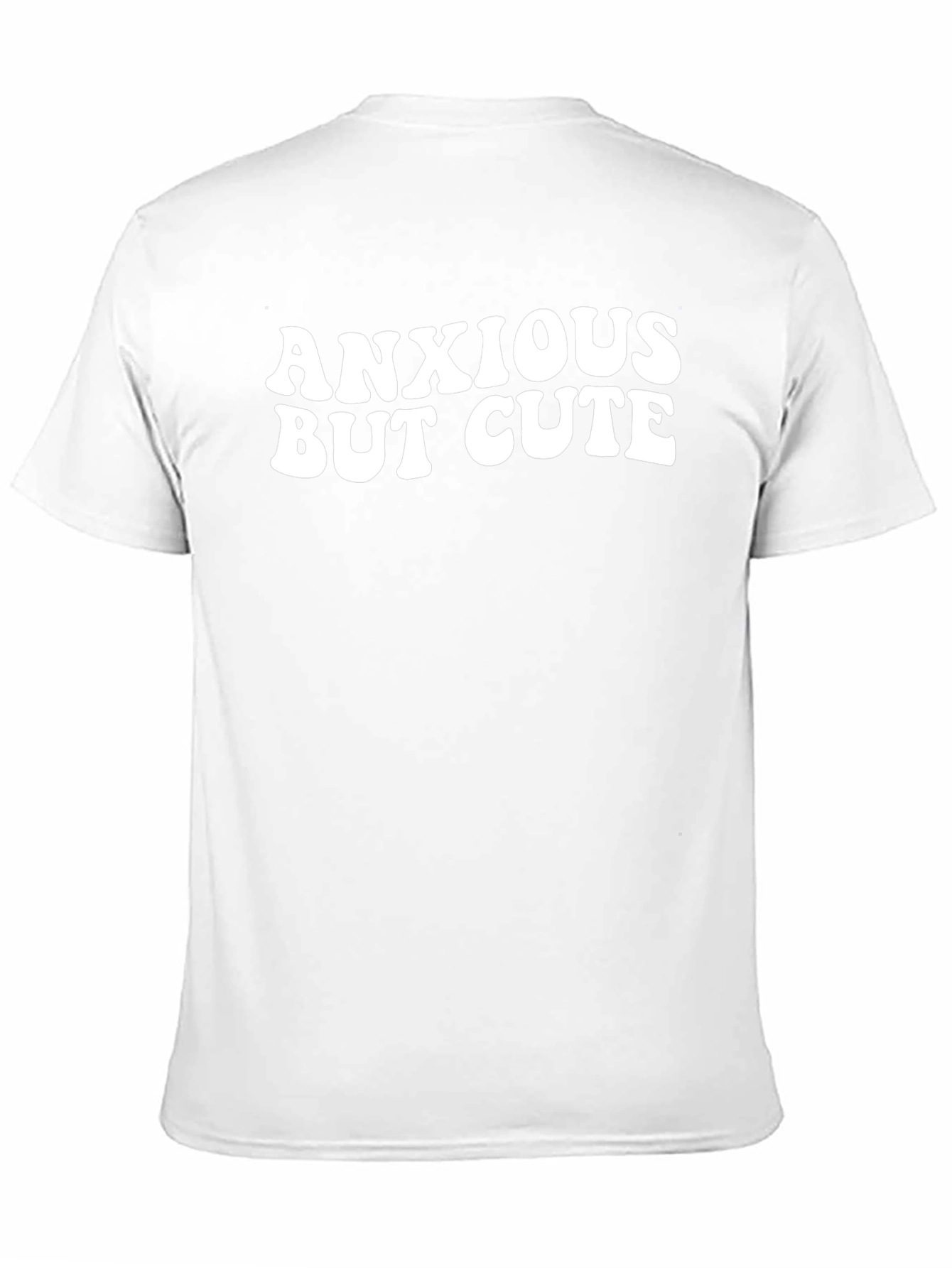Anxious But Cute Black Graphic Tee