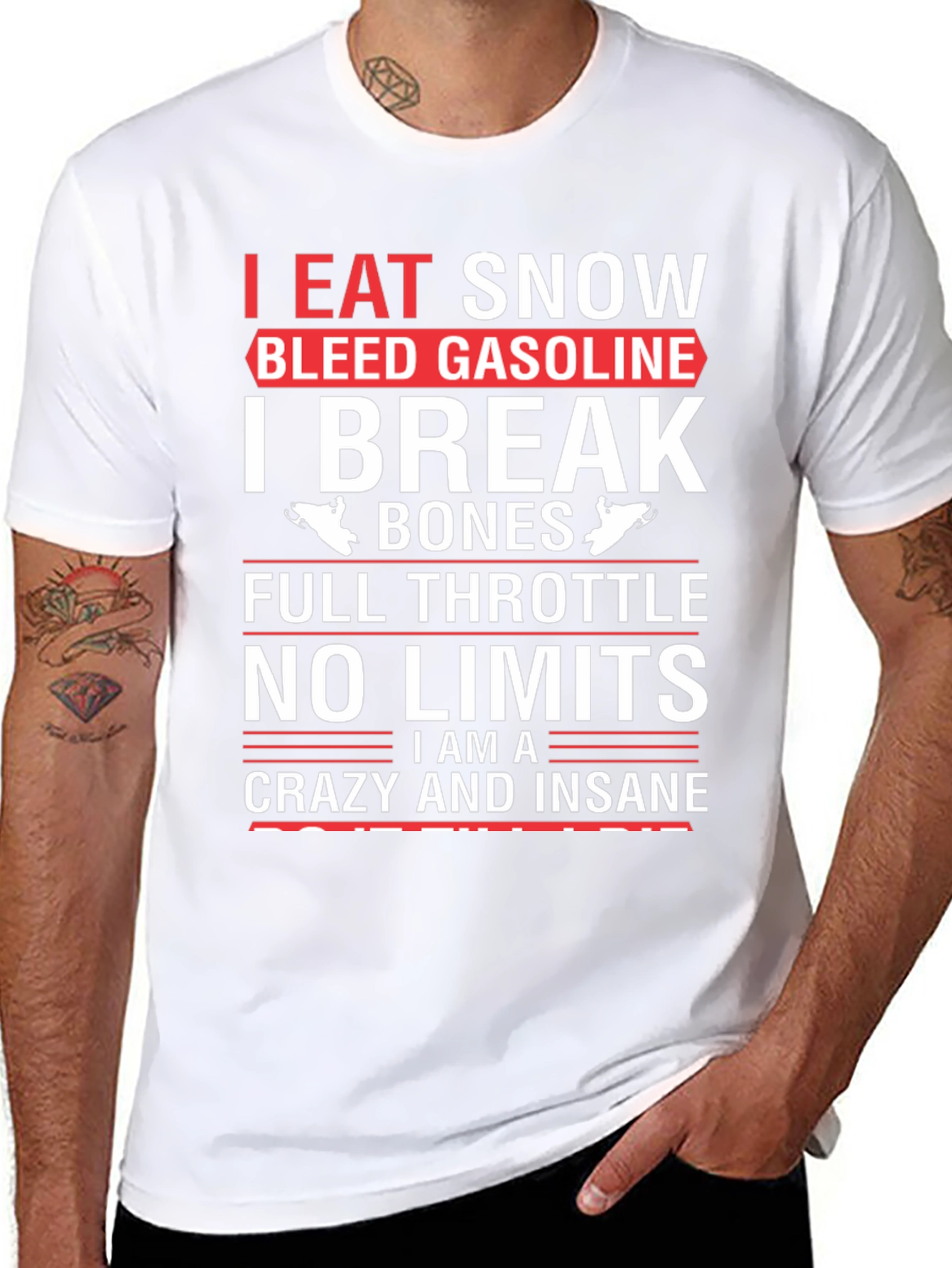 I Eat Snow Bleed Gasoline T-Shirt