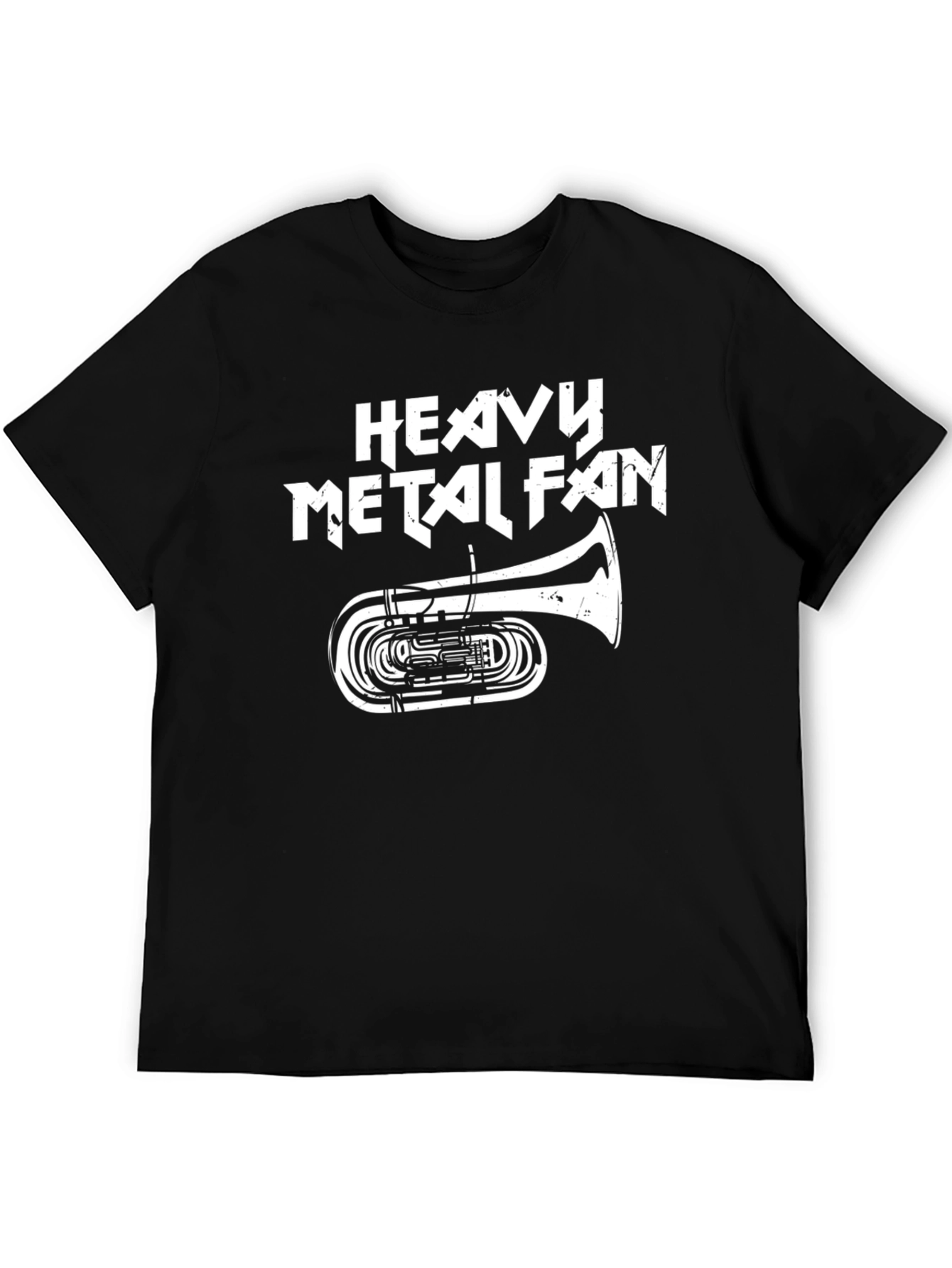 Heavy Metal Fan Tuba Graphic Tee - Black
