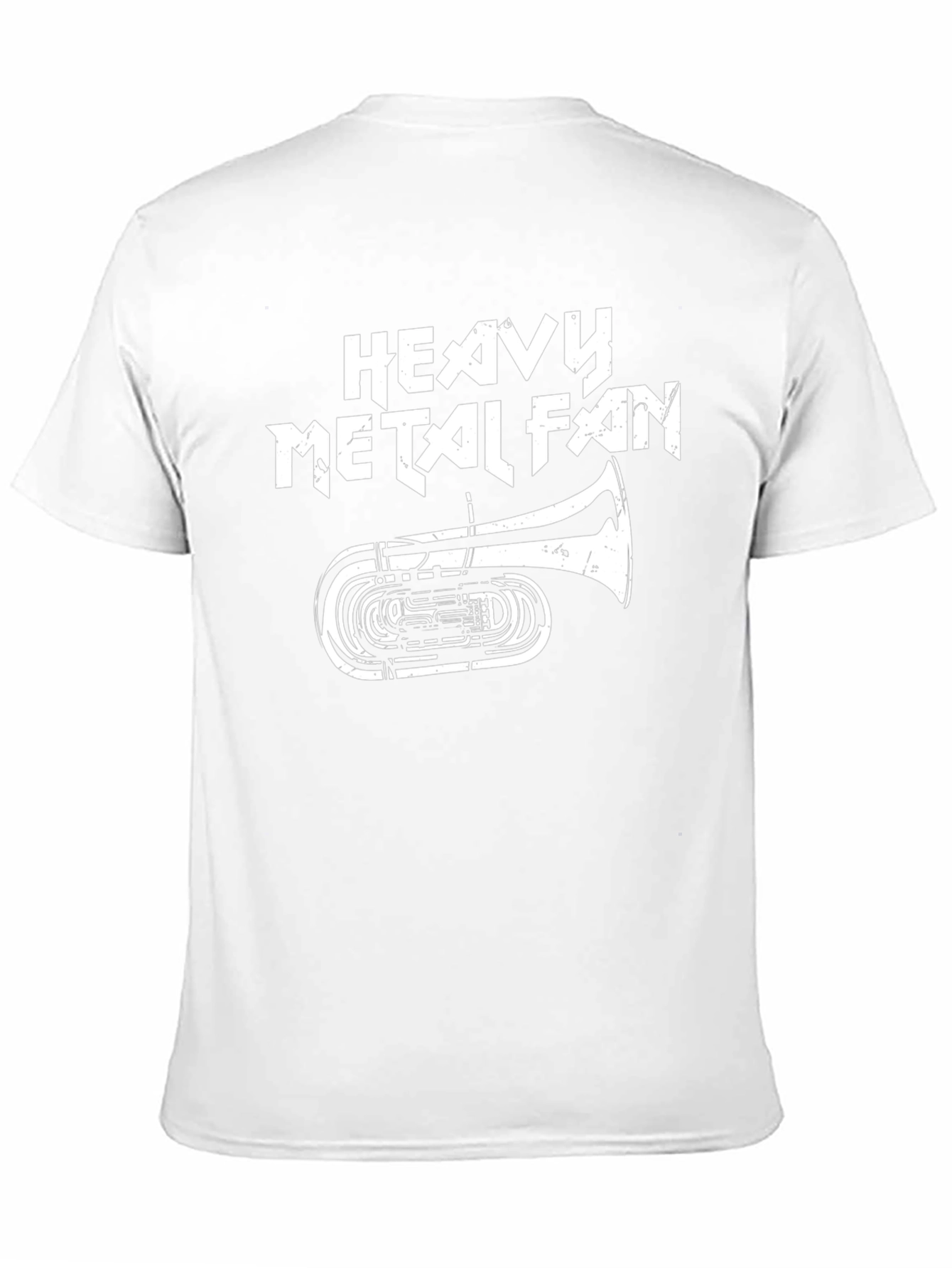 Heavy Metal Fan Tuba Graphic Tee - Black