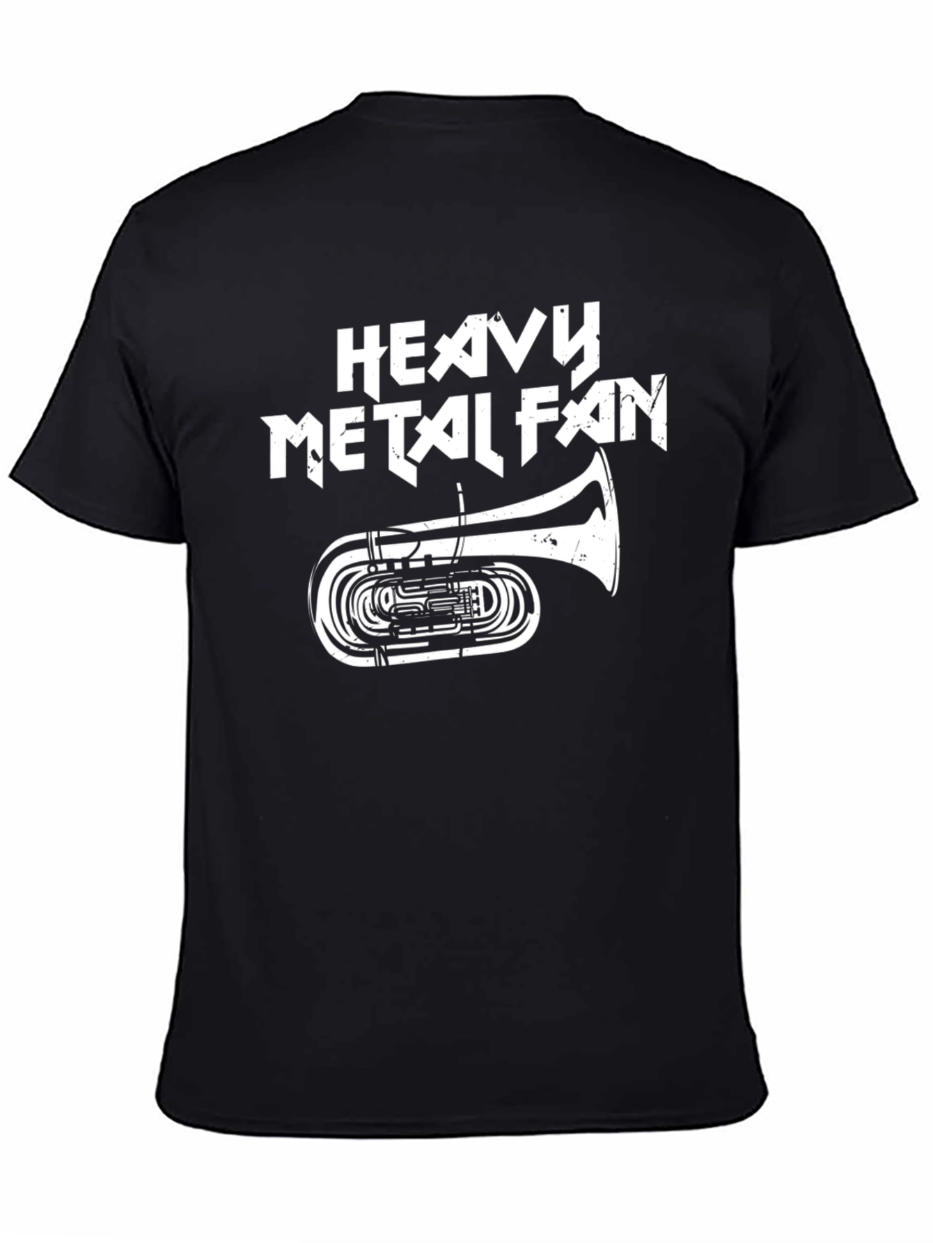 Heavy Metal Fan Tuba Graphic Tee - Black