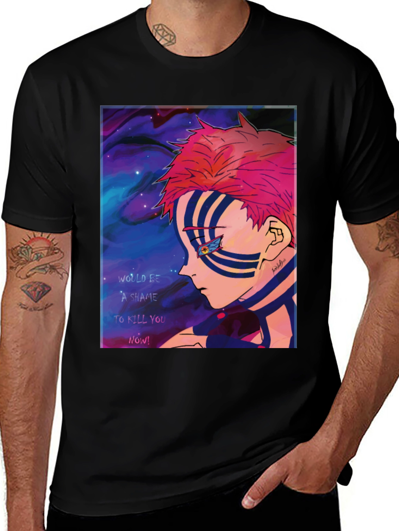 Akaza Demon Slayer Graphic T-Shirt Anime Manga Tee