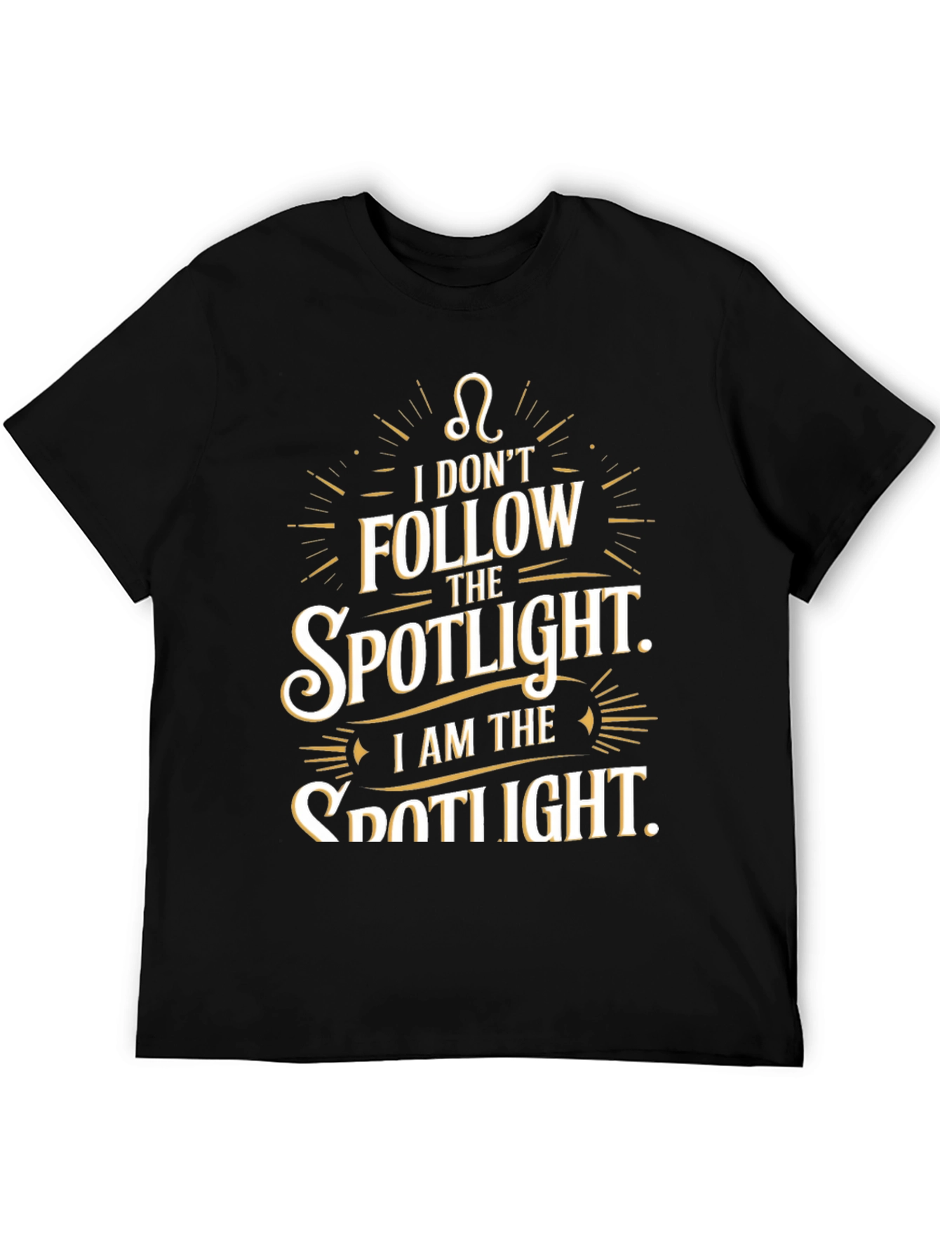 I Am the Spotlight Black Graphic Tee