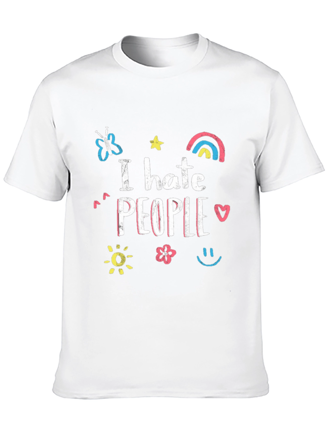 I Hate People Graphic Tee - Unisex Black T-Shirt