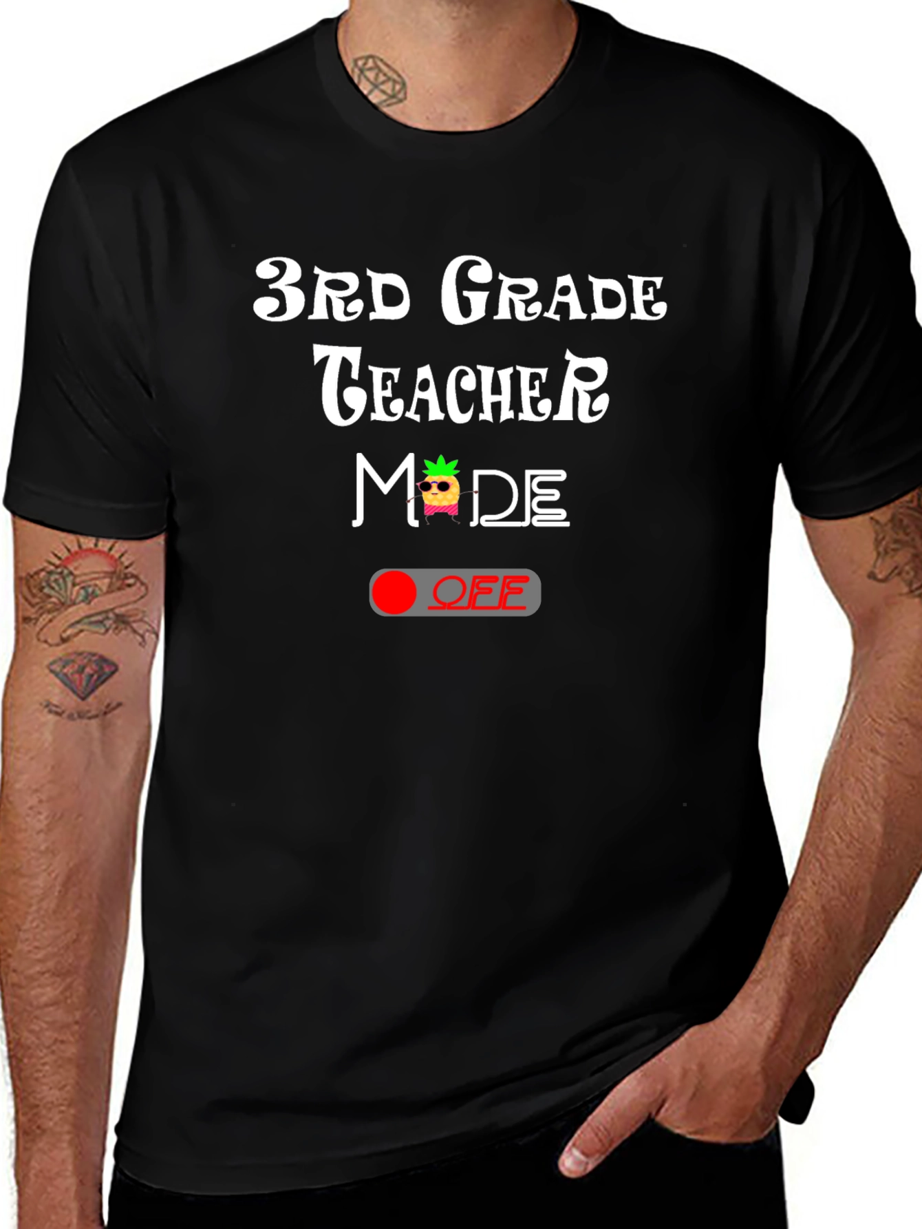 3rd Grade Teacher Mode OFF T-Shirt