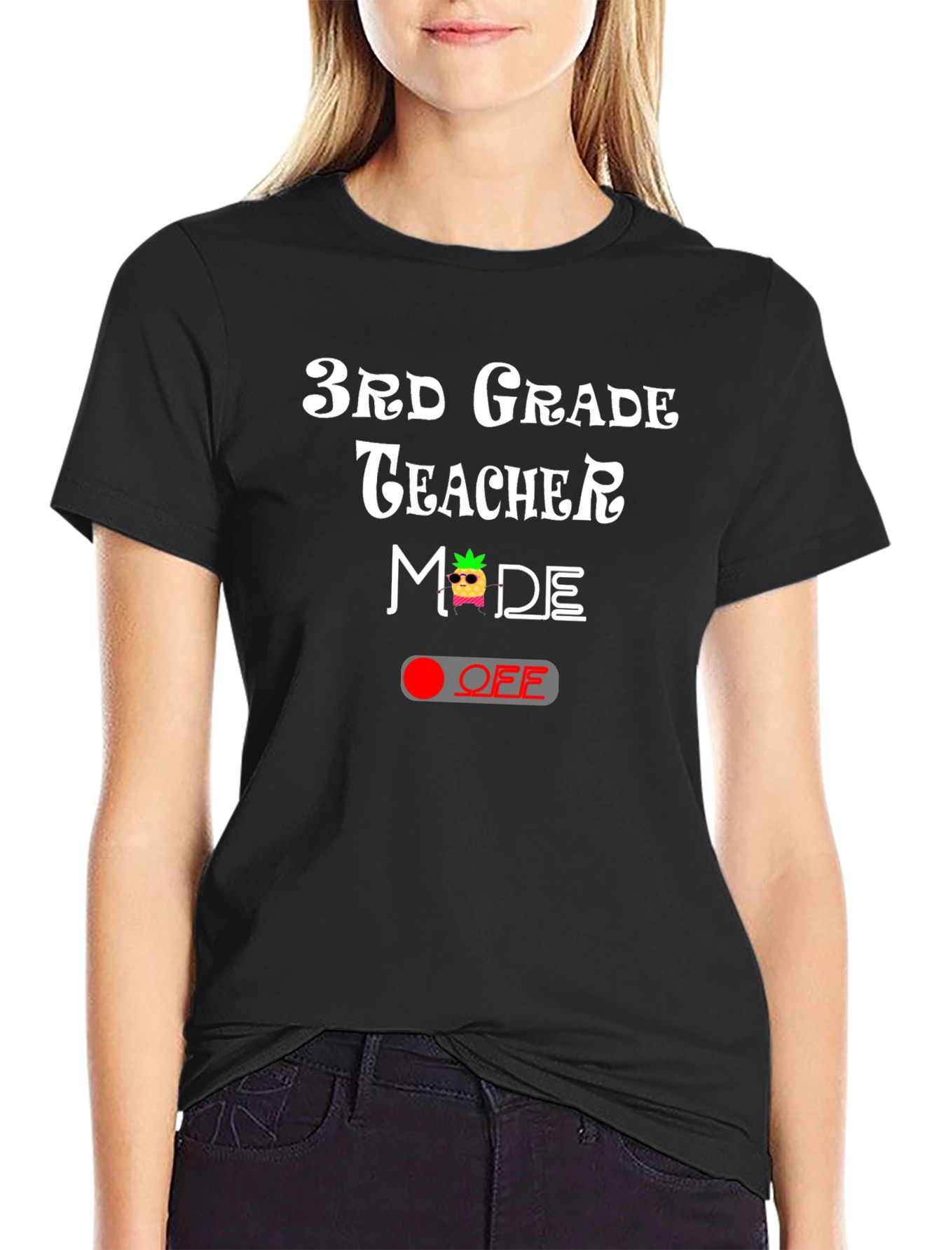 3rd Grade Teacher Mode OFF T-Shirt