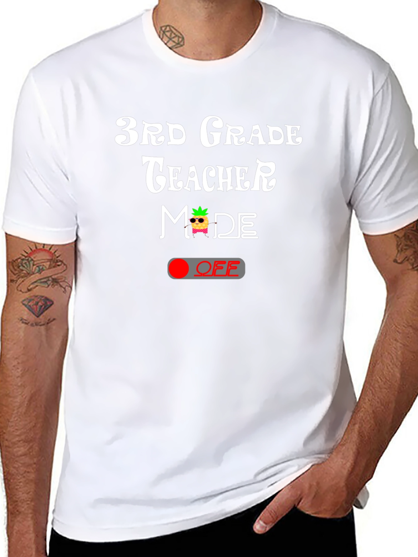 3rd Grade Teacher Mode OFF T-Shirt