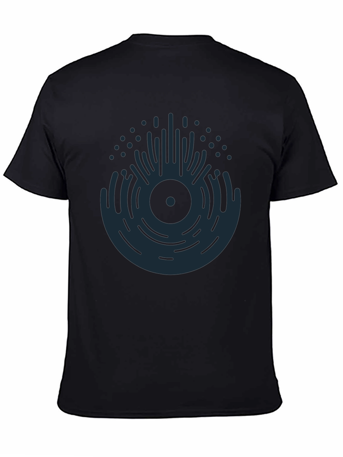 Abstract Vinyl Record Graphic T-Shirt