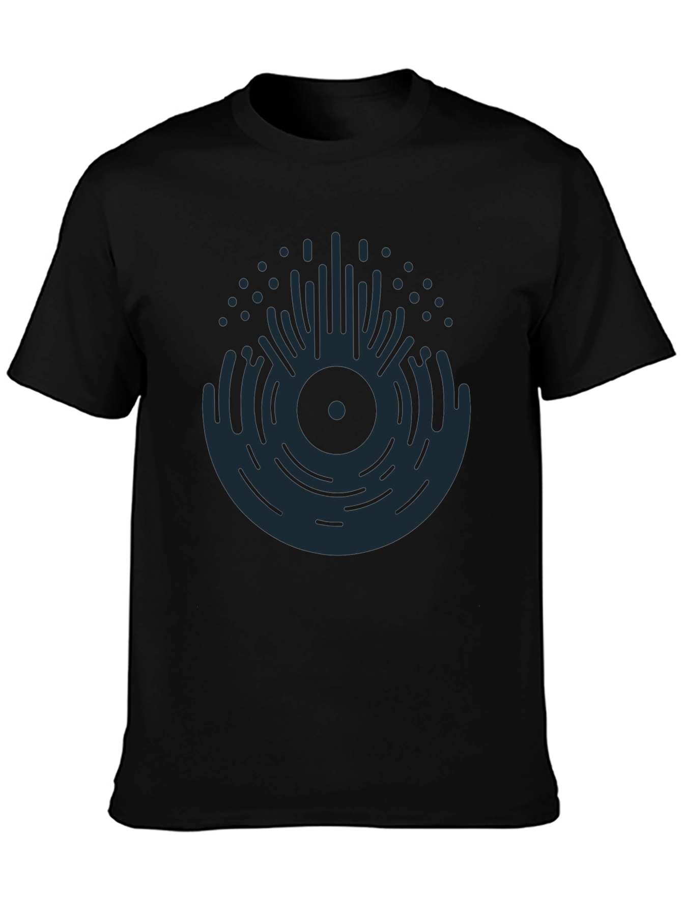 Abstract Vinyl Record Graphic T-Shirt