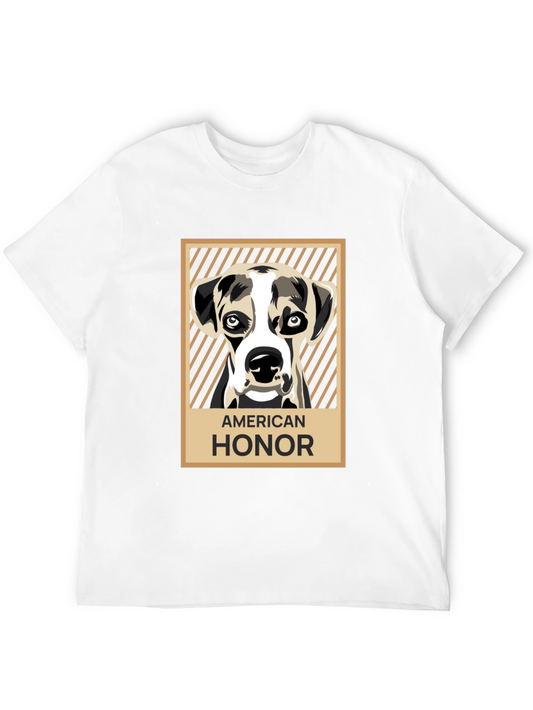 American Honor Dog Graphic Tee - Black