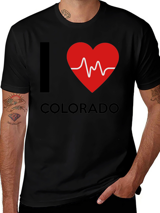 I Heart Colorado T-Shirt - Mens Black Graphic Tee
