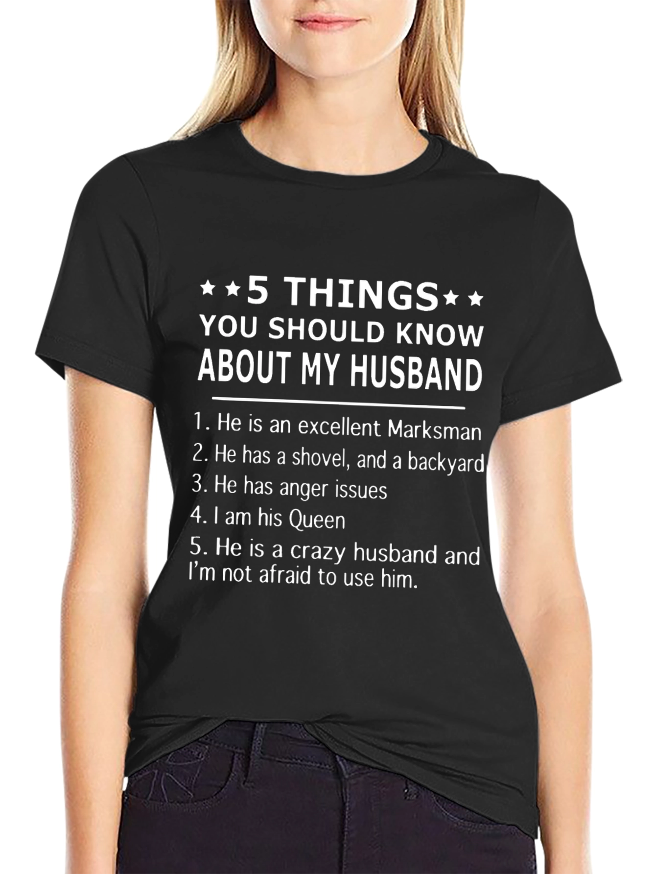 5 Things About My Husband Graphic Tee