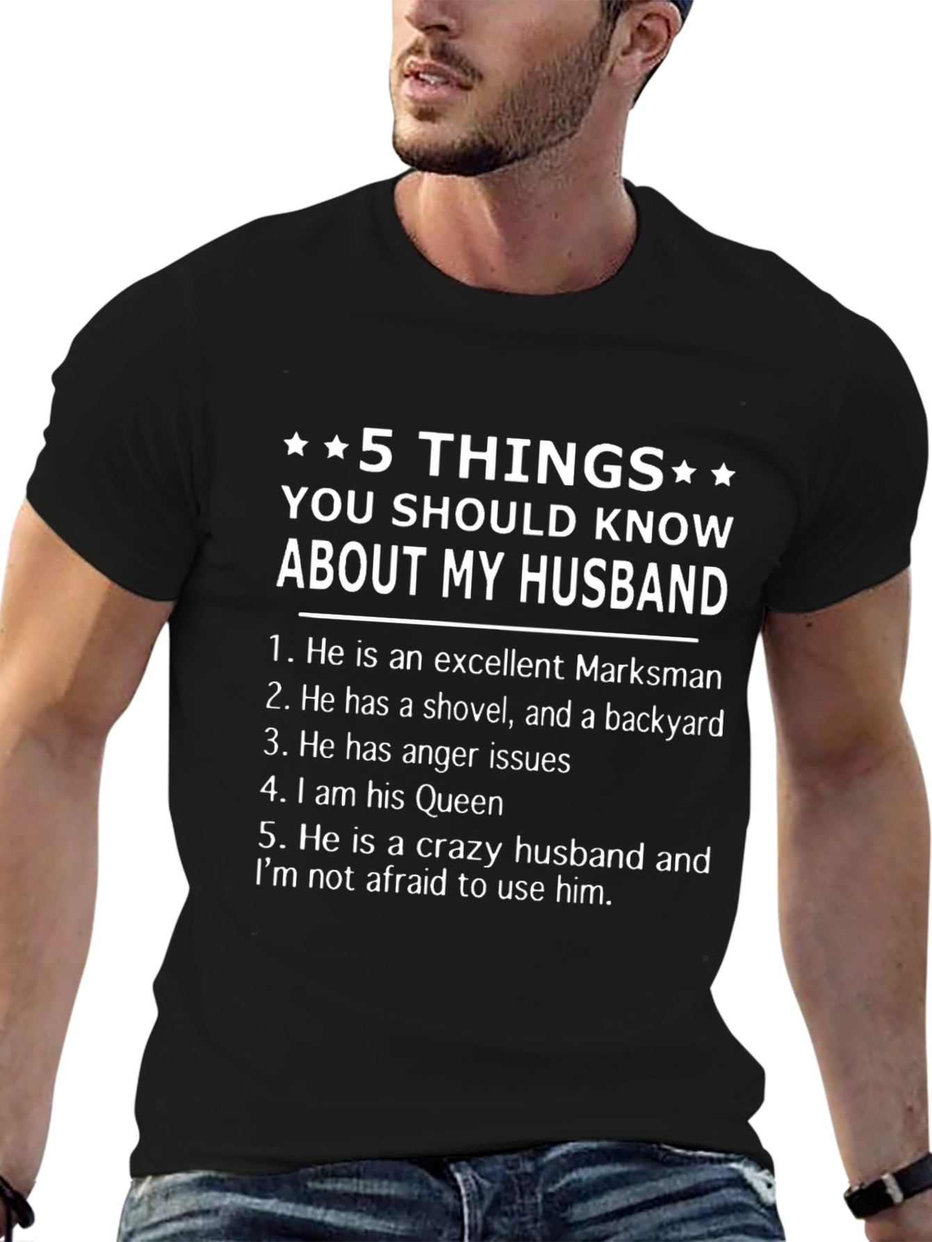 5 Things About My Husband Graphic Tee
