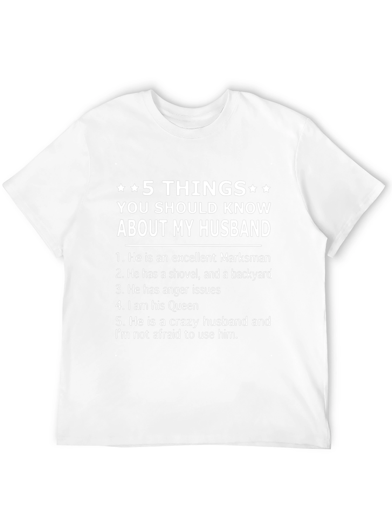 5 Things About My Husband Graphic Tee