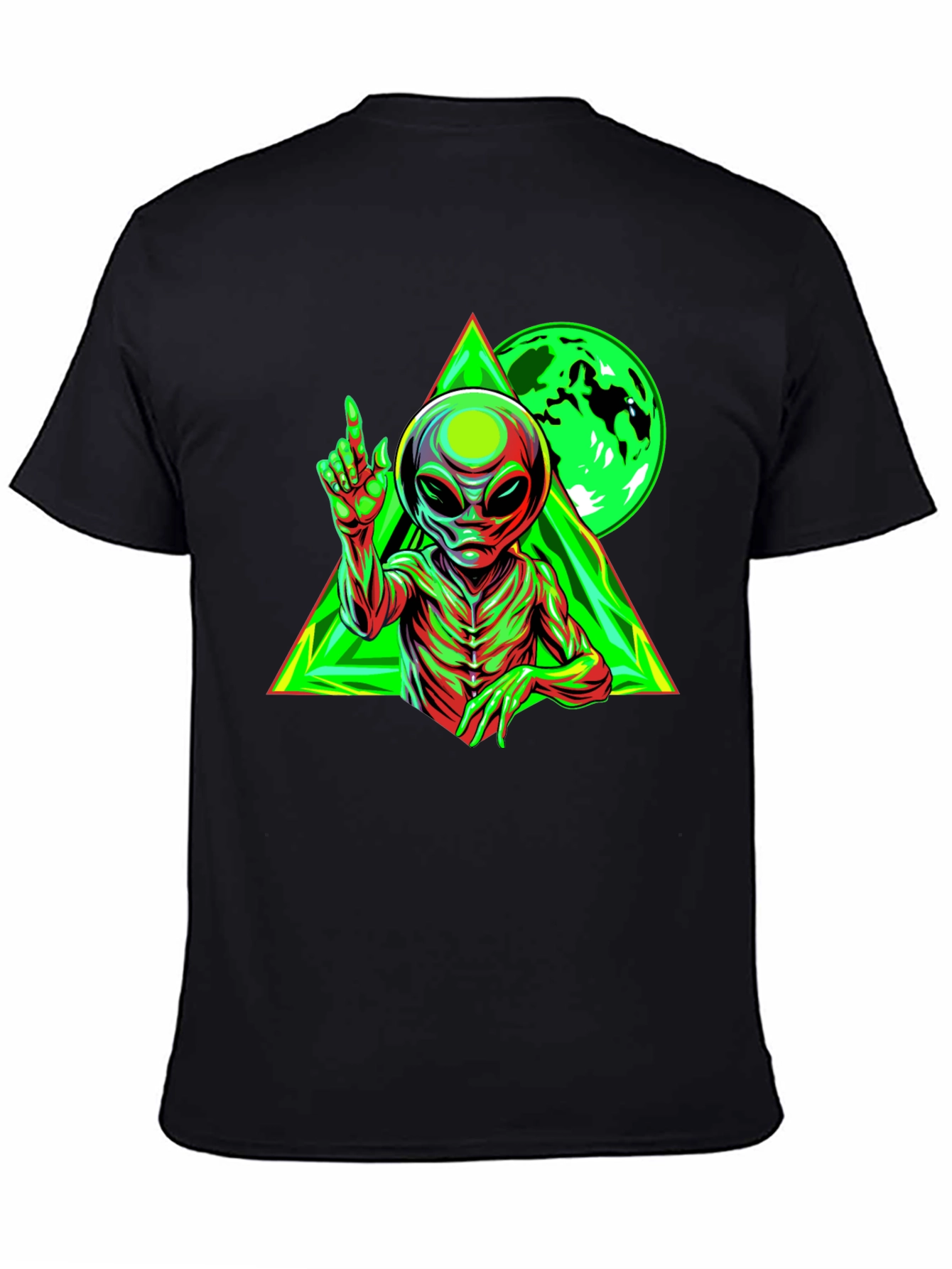 Alien Graphic Black T-Shirt