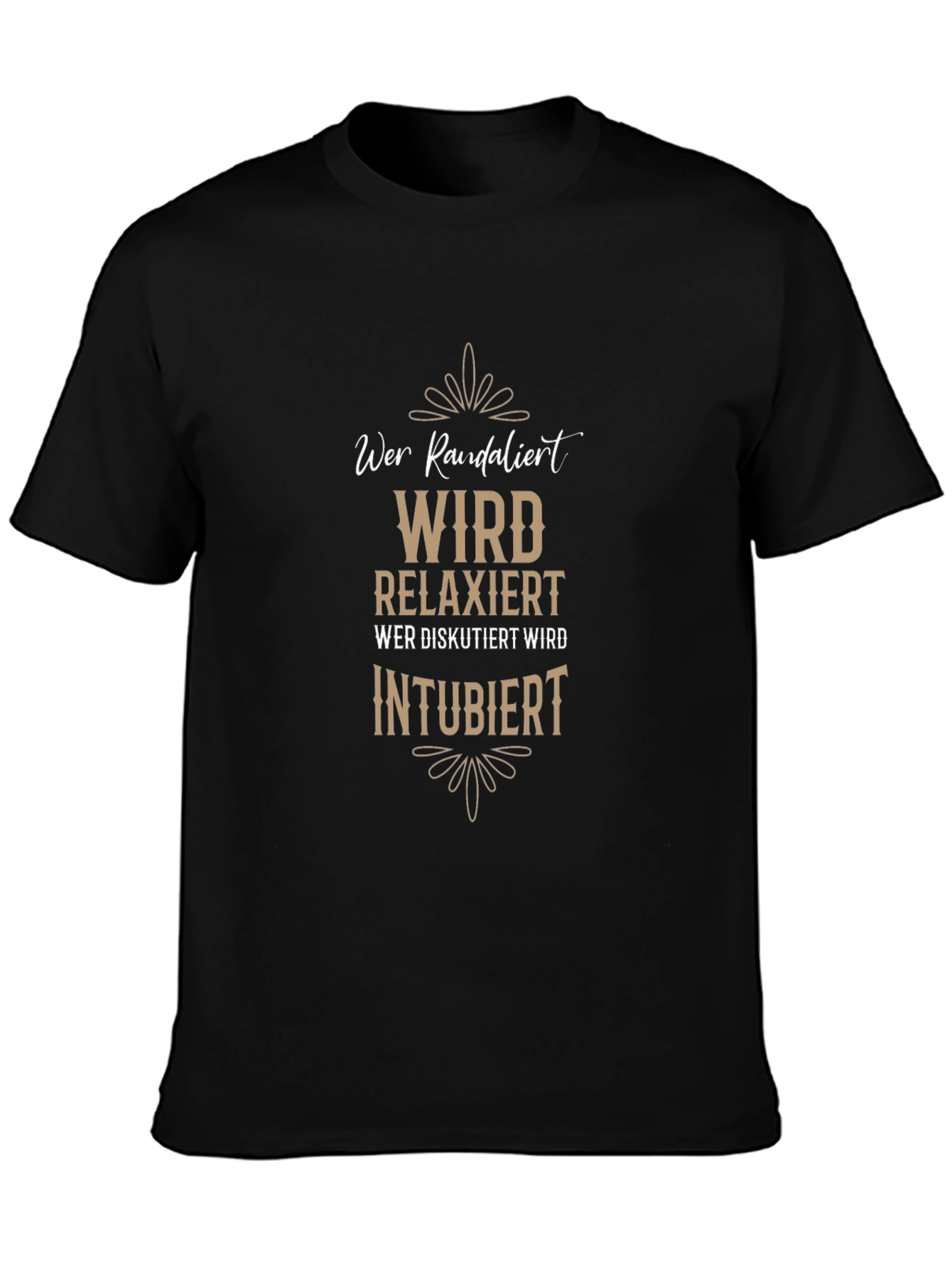 Humorous Wer Randalier Black T-Shirt