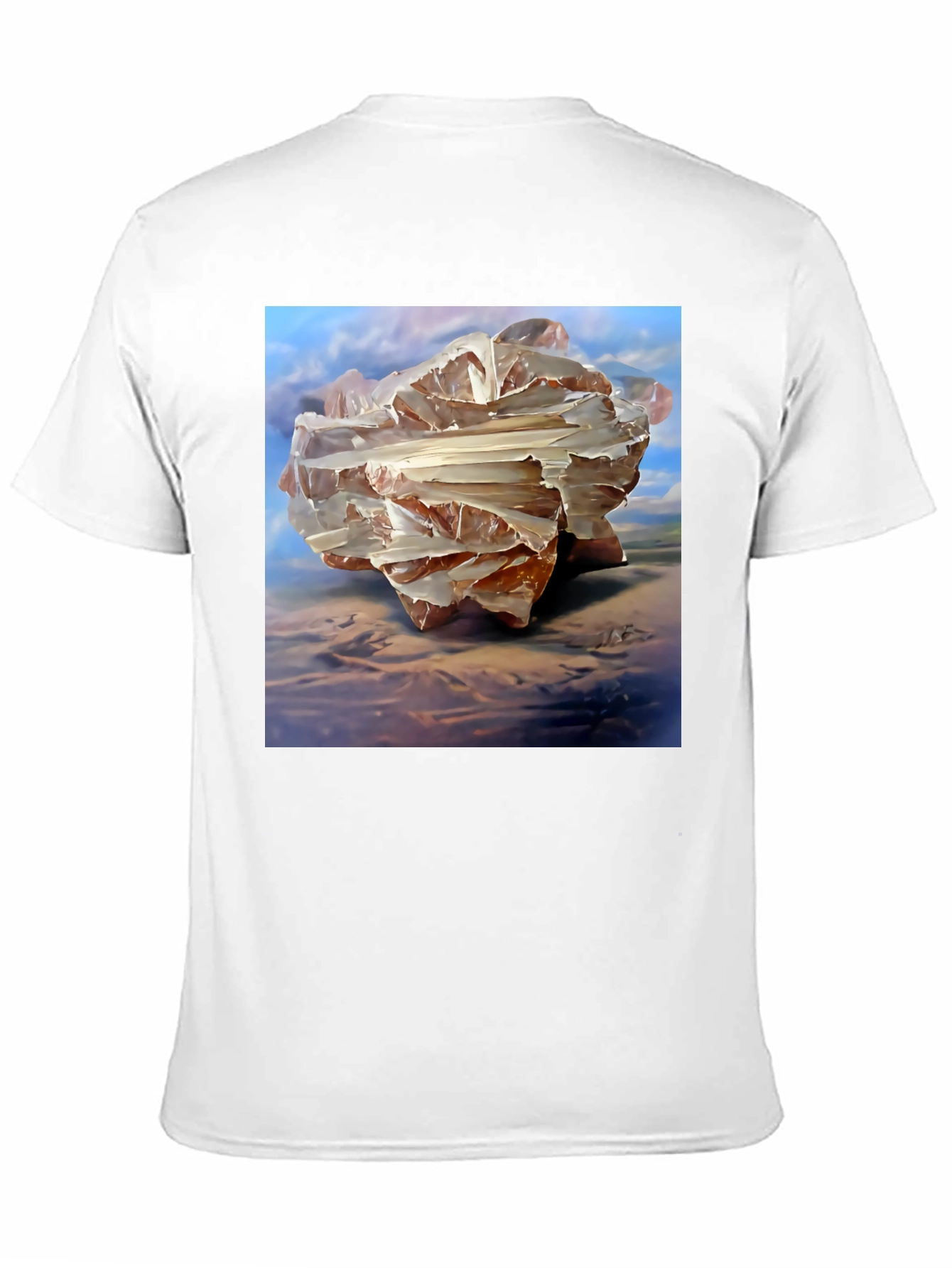 Abstract Crystal Art Graphic T-Shirt