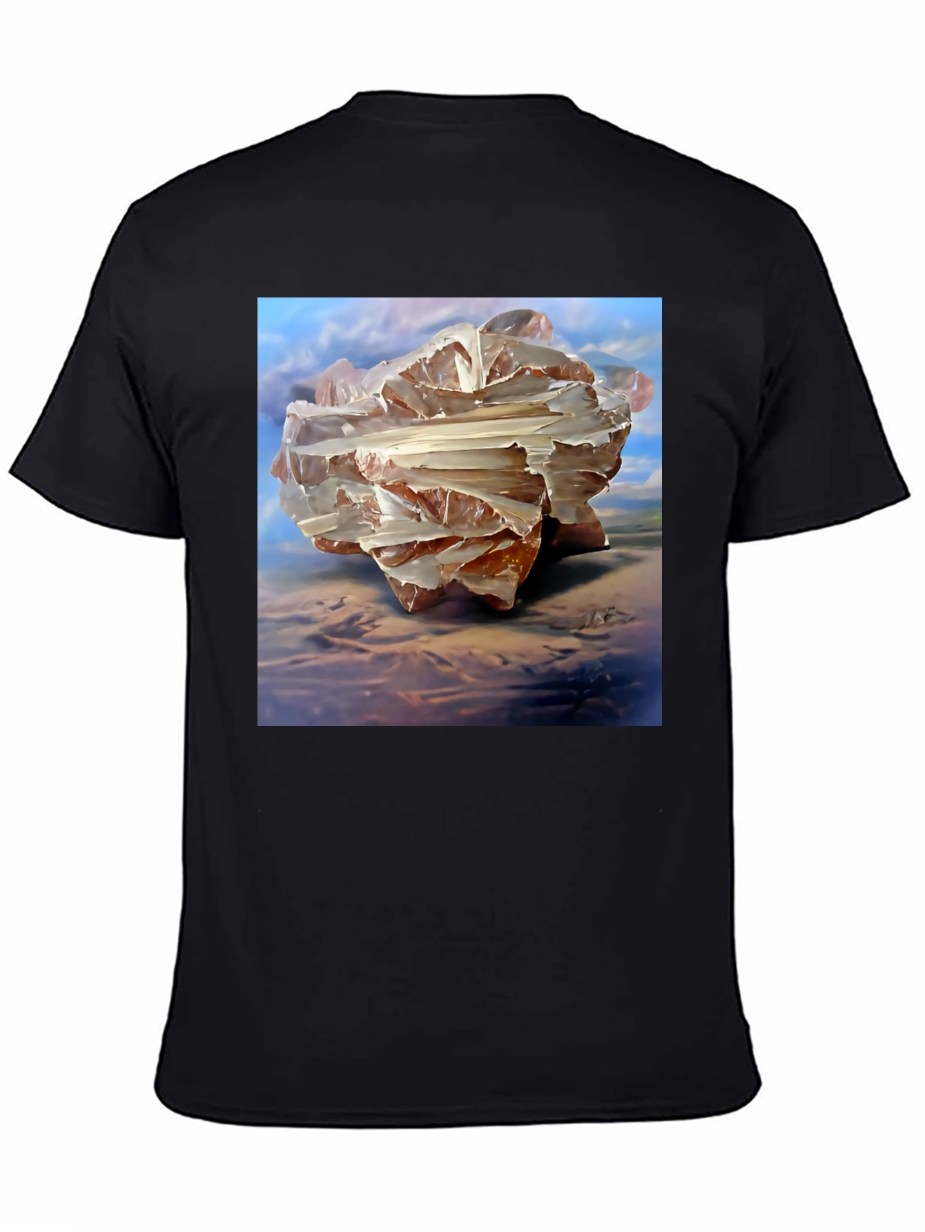 Abstract Crystal Art Graphic T-Shirt