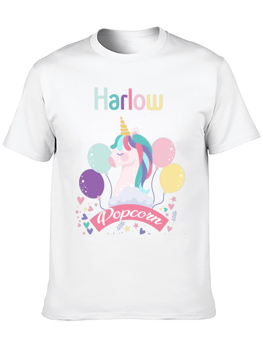 Harlow Popcorn Unicorn Graphic T-Shirt