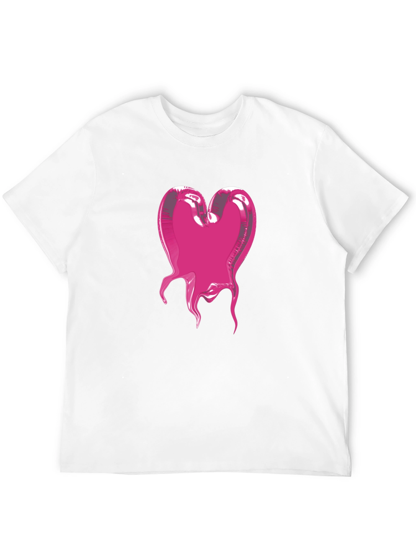 Heart Blob Graphic Tee - Modern Black T-Shirt
