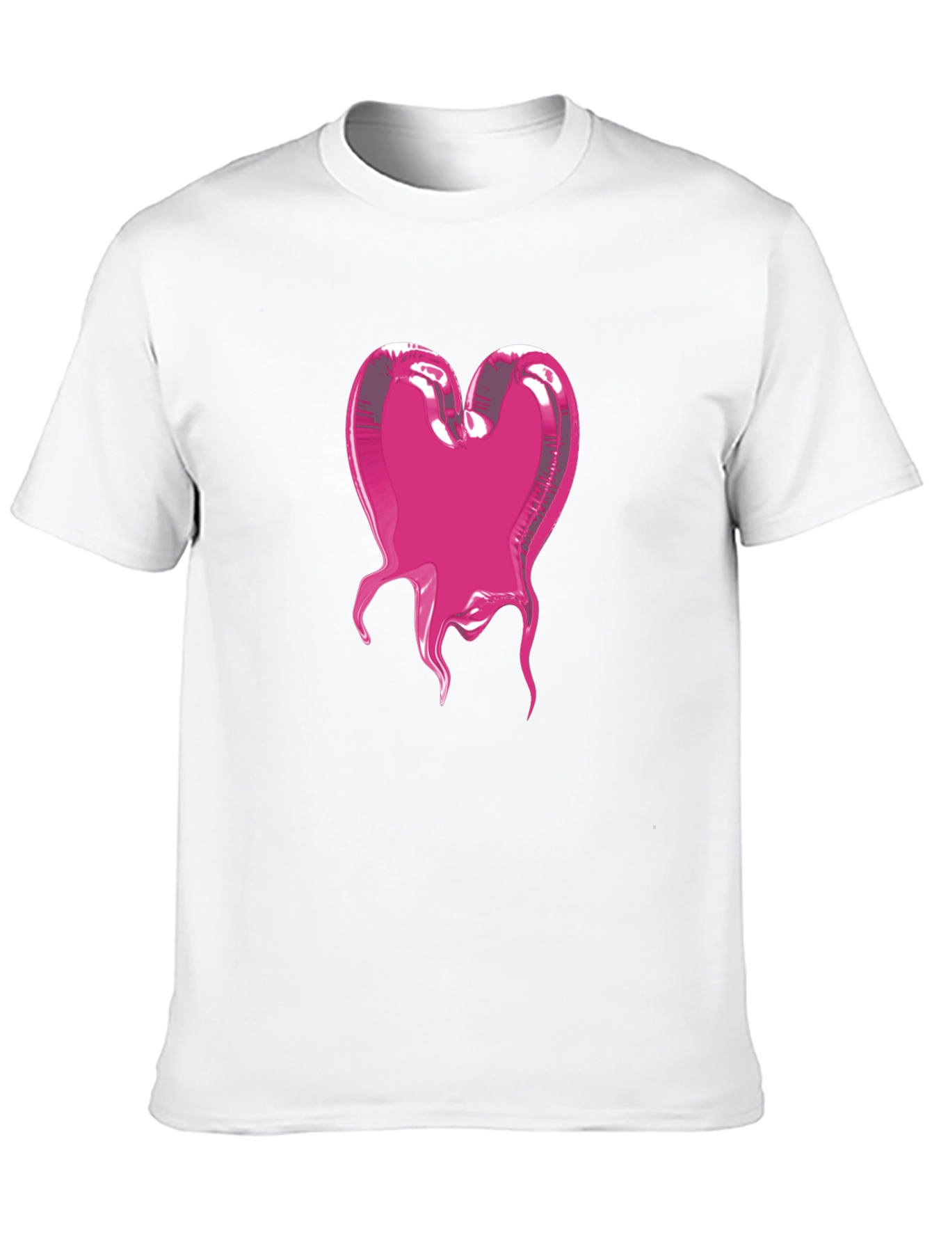 Heart Blob Graphic Tee - Modern Black T-Shirt