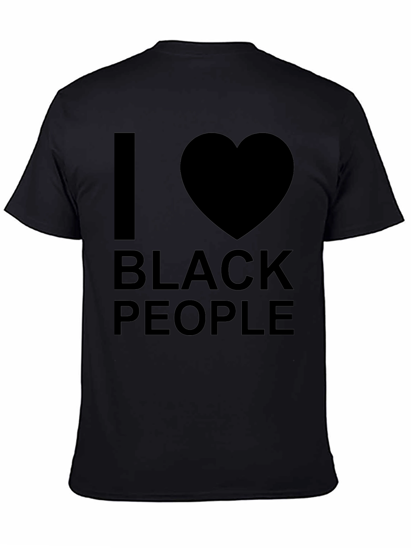 I Heart Black People T-Shirt - Black Graphic Tee