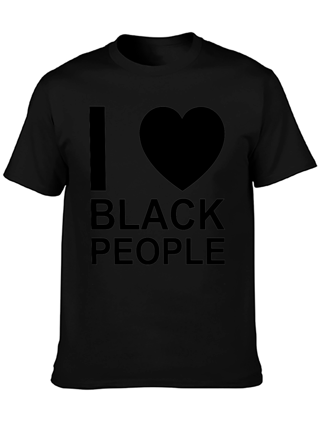 I Heart Black People T-Shirt - Black Graphic Tee