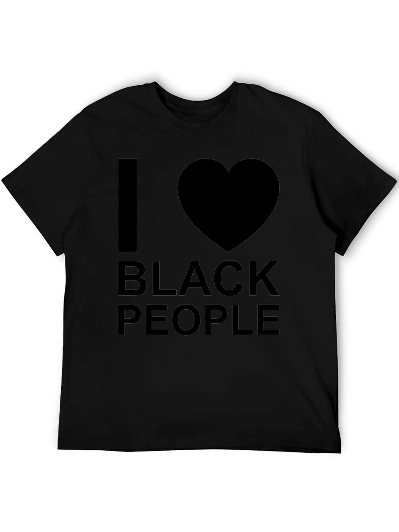 I Heart Black People T-Shirt - Black Graphic Tee